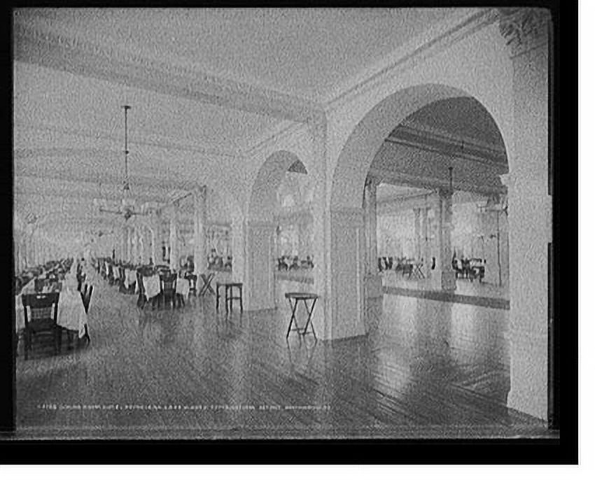 Historic Framed Print, Dining room, Hotel [Royal] Poinciana, Lake Worth, 17-7/8