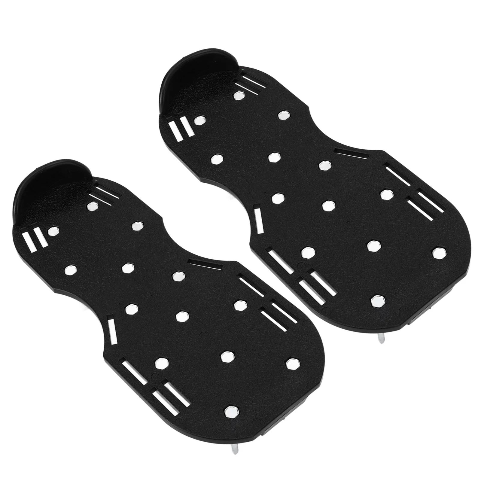 BOROCO Lawn Aerator Shoes,Aerating Shoes Adjustable,Lawn Aerator Sandals with Metallic Buckles, Heavy Duty, for Yard Patio Lawn Garden(black)