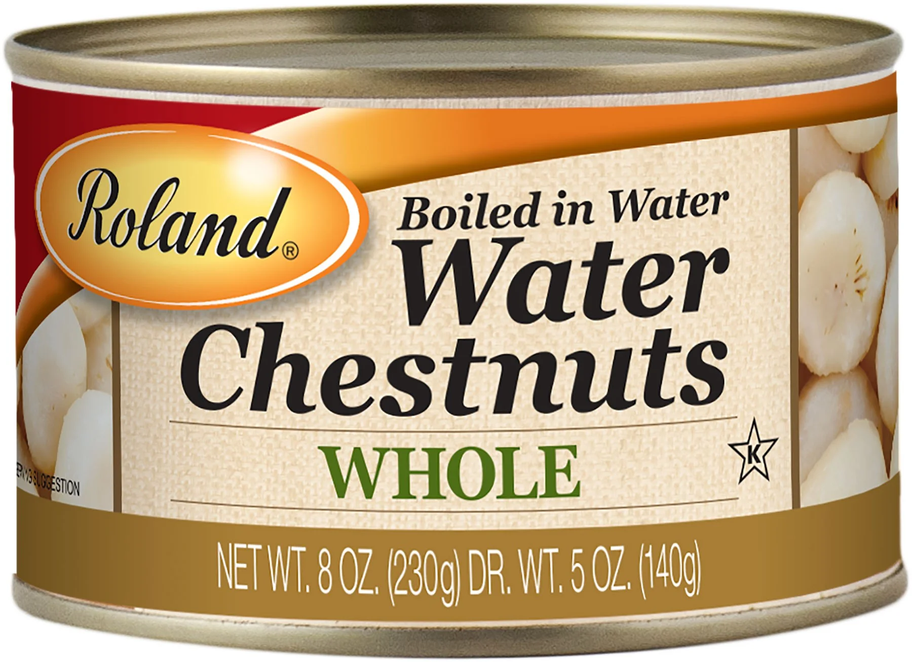 Roland Water Chestnuts in Water, 8 Oz