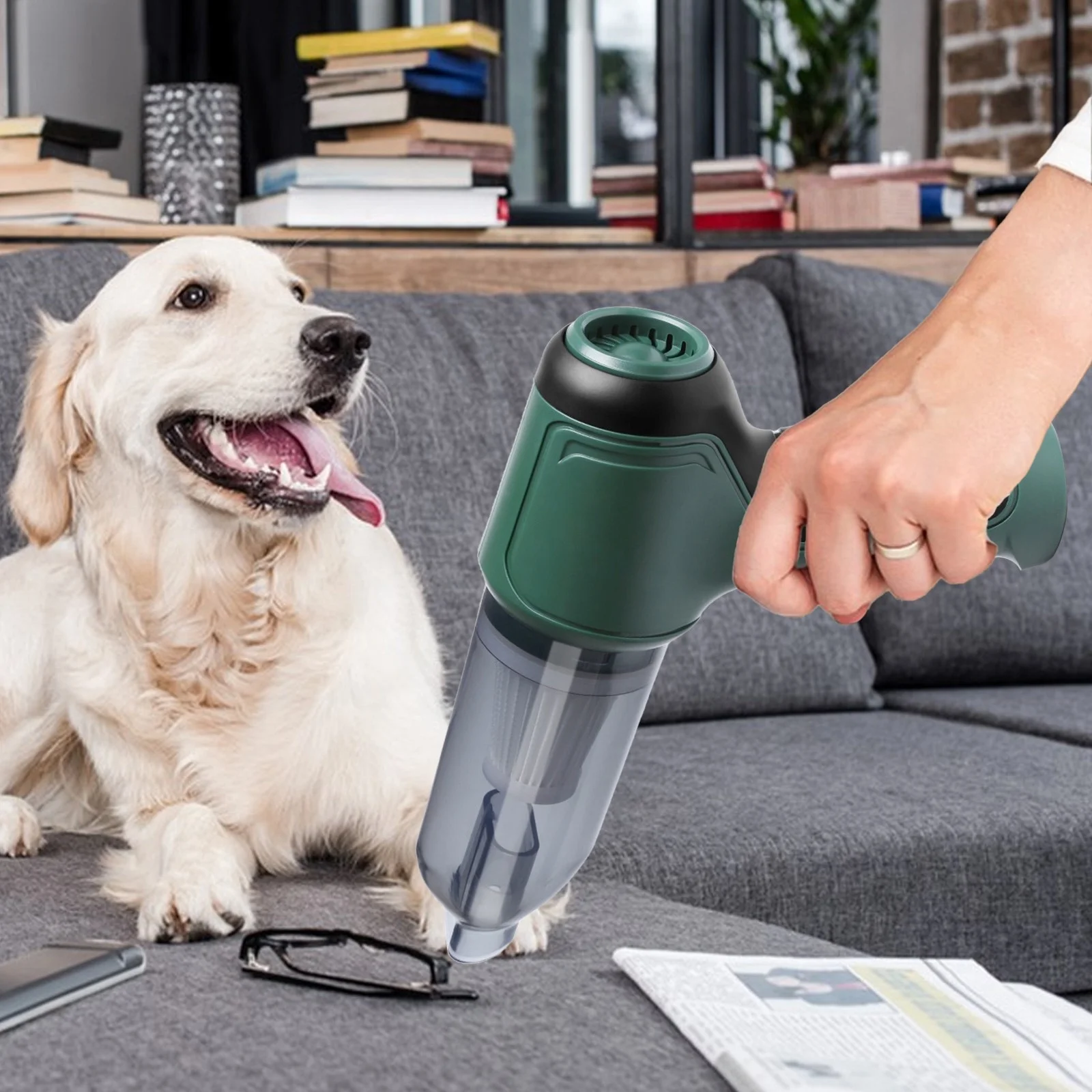 Dryer Vent Covers Vehicle Mounted Vacuum Cleaner Ultra Strong Blowing Suction AllIn One Machine Portable Wireless Charging Vacuum Cleaner For Car Interior And Brush Washing compatible with Machine