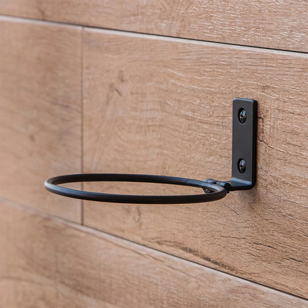 3pcs Wall Mounted Flower Pot Tray Metal Iron Ring Flowerpot Wall Bracket Planter Tray (17.5x15x6.2cm)