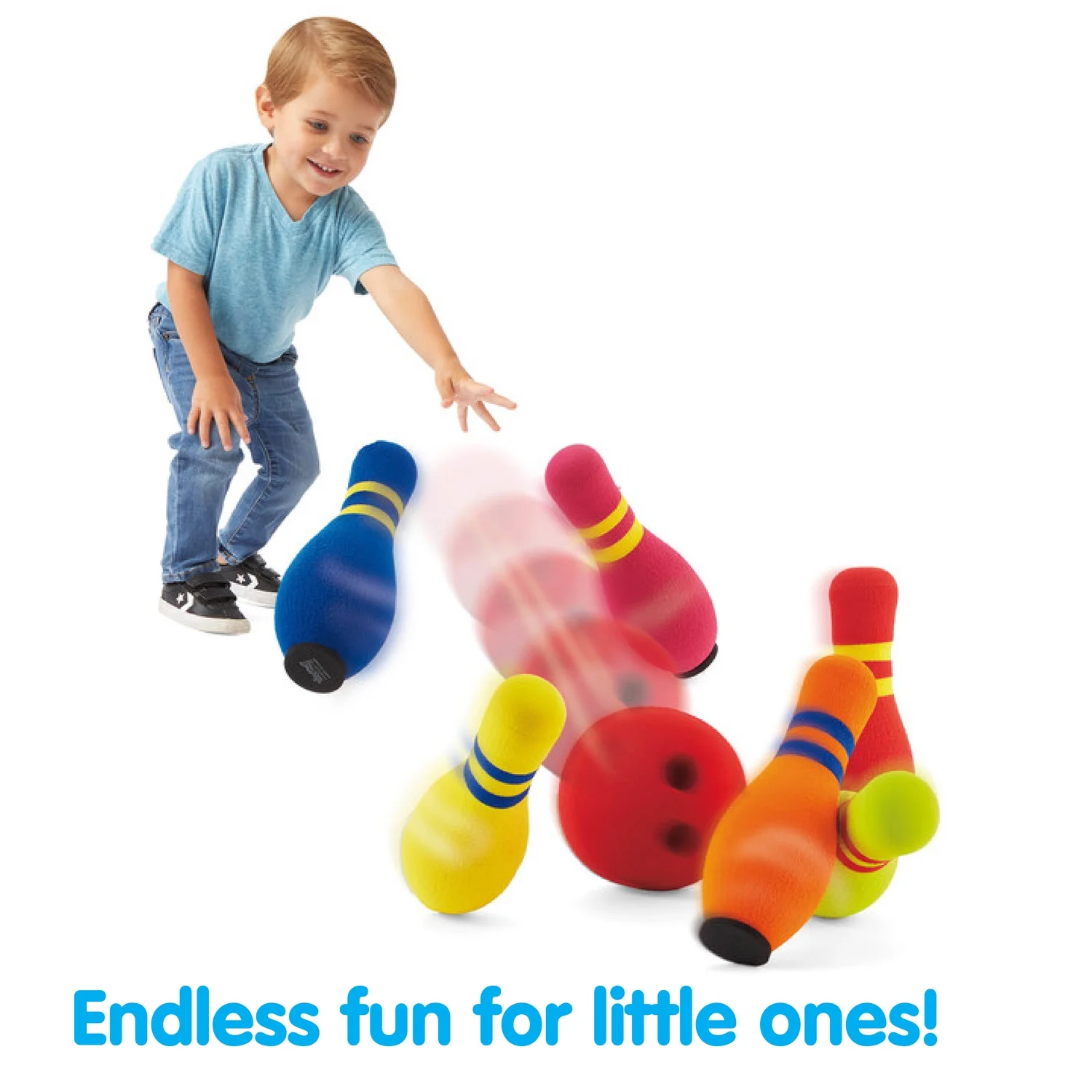 Kidoozie 6 Pin Bowling Set for Indoor and Outdoor Play - Ages 3 and Older