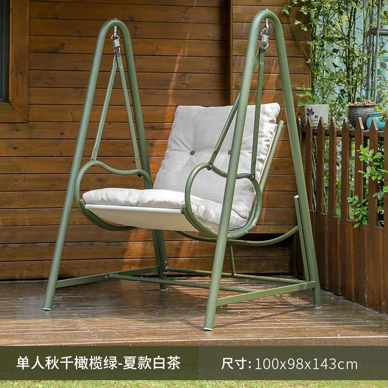 Single Outdoor Fabric Recliner Elastic Luxury Bracket Rocking Reading Accent Chair Living Room Relax Chaise Design Furniture