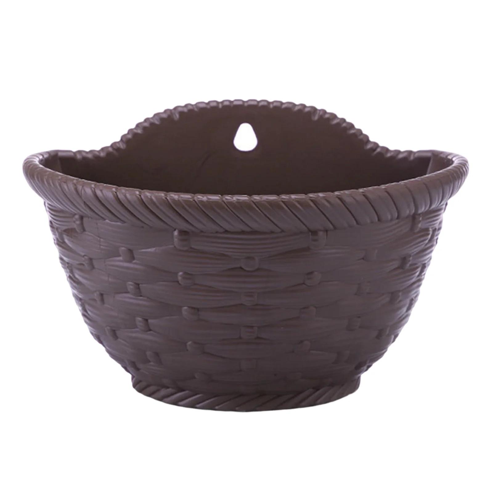 Bnnlsa Plastic Plants Nursery Pot Wall Hanging Flower Pots Plastic Semi Circular Fence Hanging Flower Pots Wall Hanging Pots Automatic Suction Pots Hydroponic