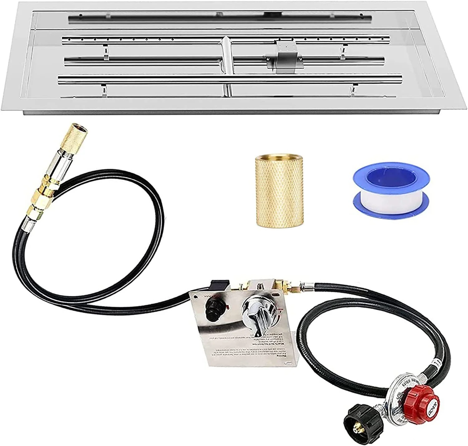 Drop-in Insert Fire Pit Pan Burner Kit,Fire Pit Table Insert Stainless Steel