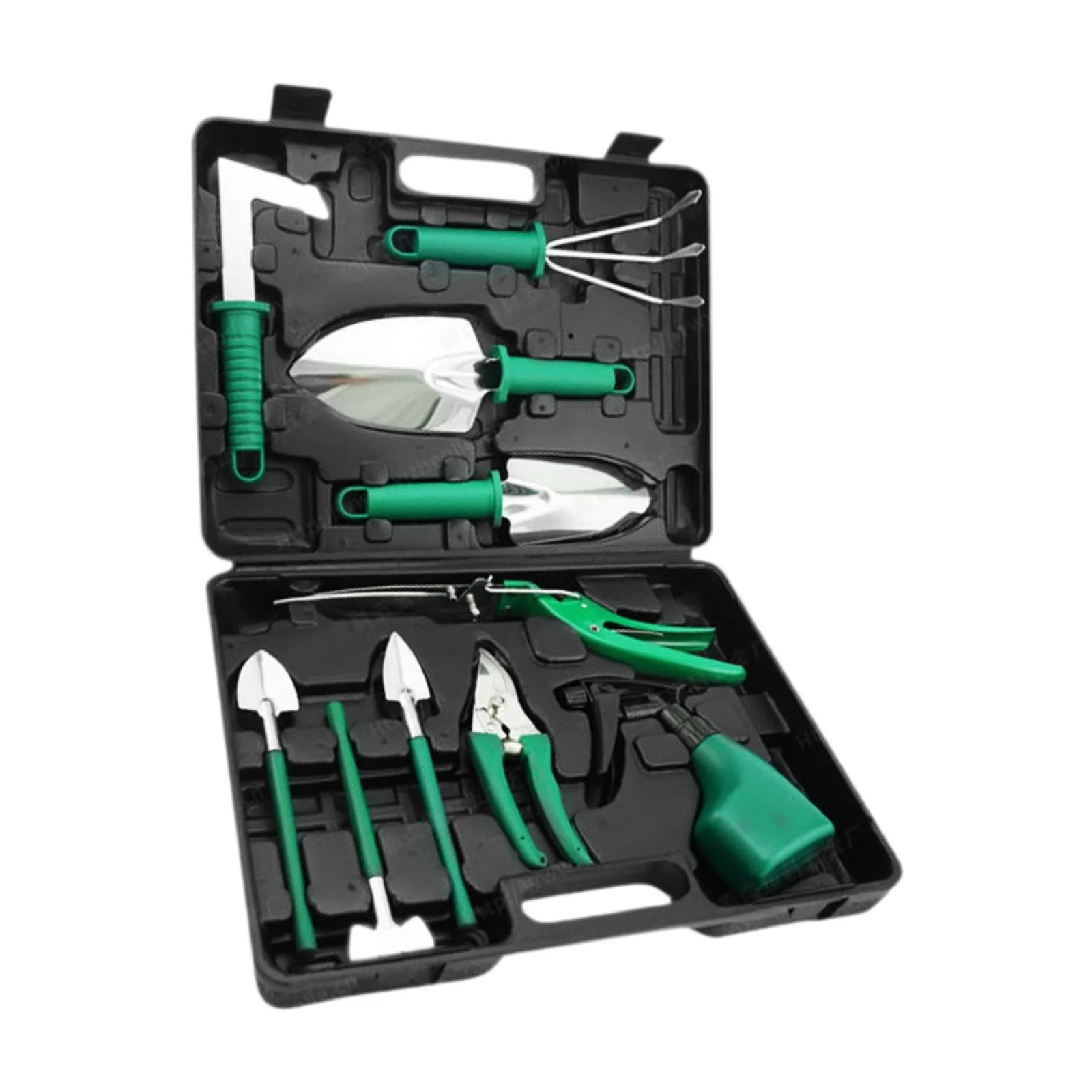 oshhnii Garden Tools Set Gift Digging Yard Weeding Agricultural Gardening Hand Tools 10Pcs 38x28x7cm