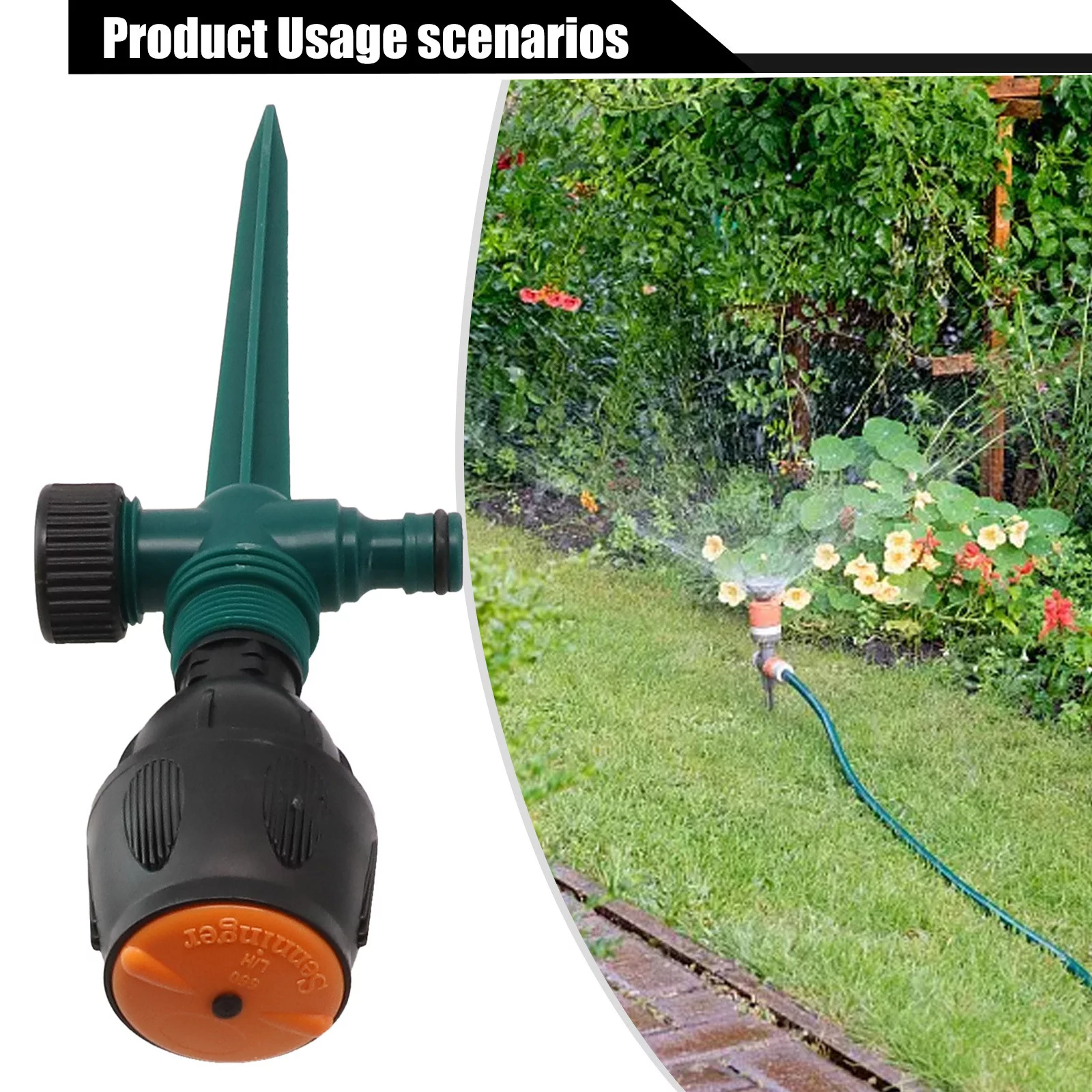 Auto Irrigation Kit 360° Rotation Garden Lawn Sprinkler Patio Save Water