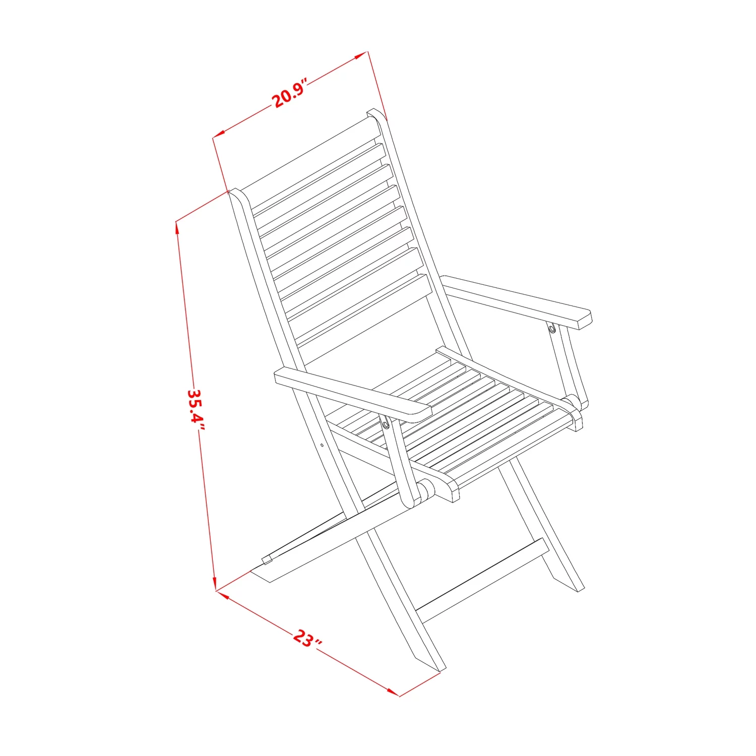 East West Furniture Denison 5-piece Wood Patio Set in Natural Oil