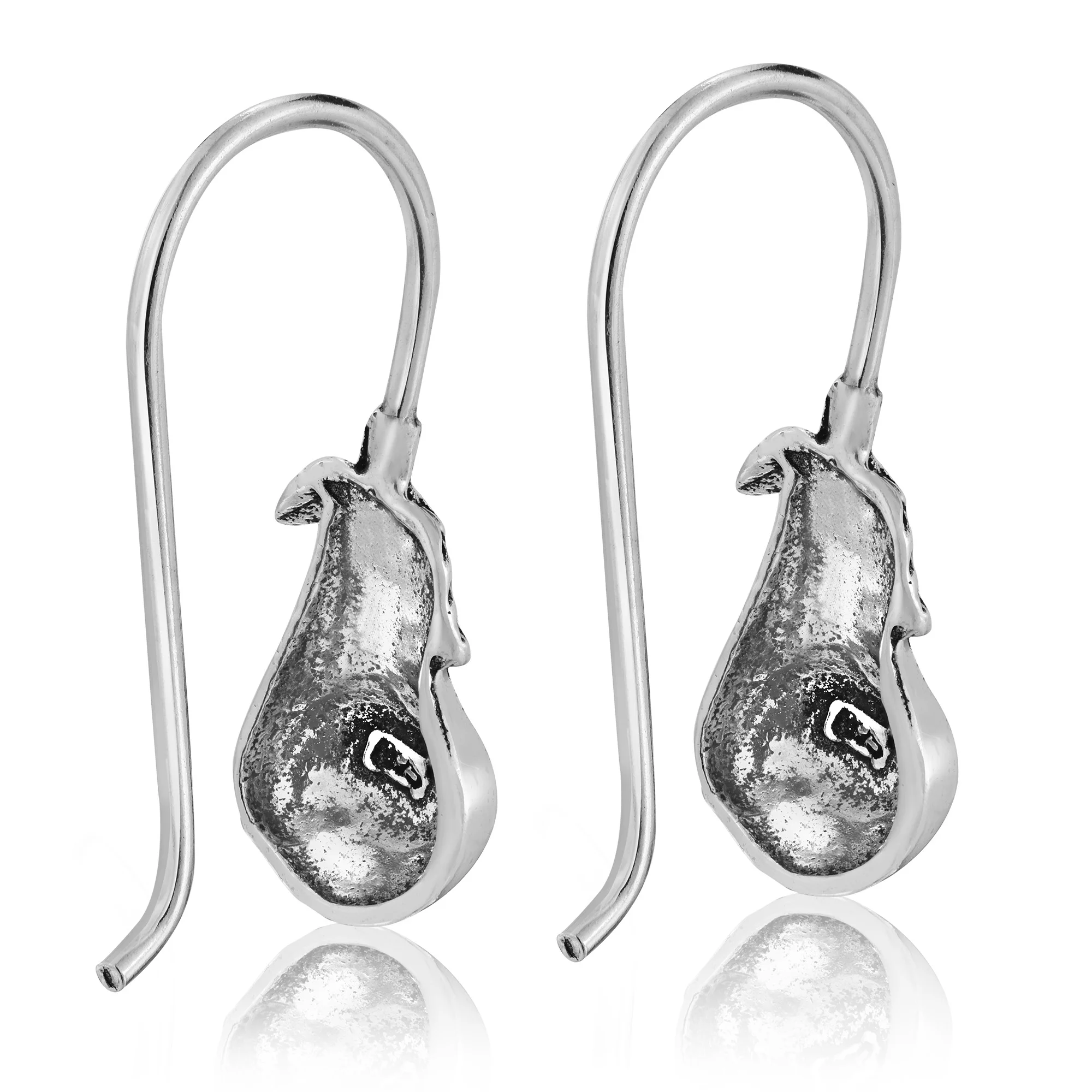 A Fruitful Harvest Sterling Silver Pear Dangle Earrings