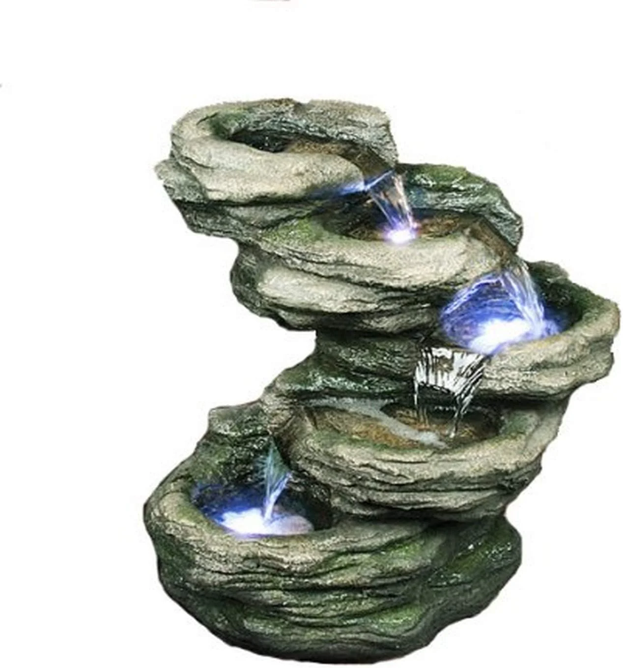 Rocks 4-Level Fountain with LED Light