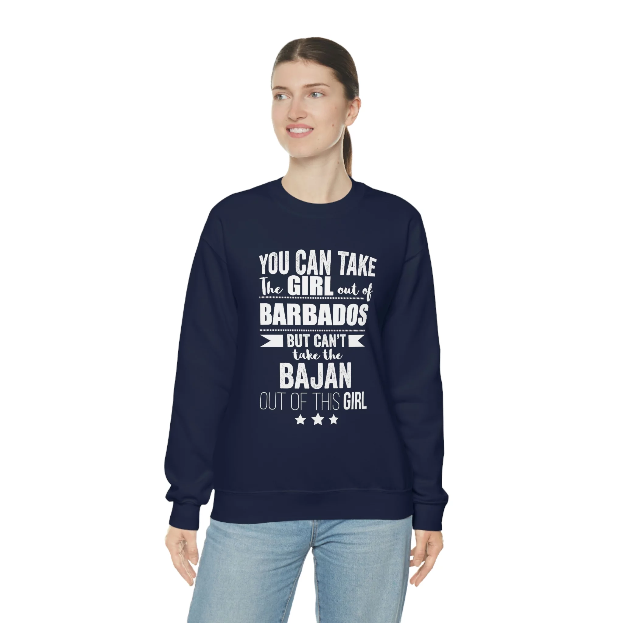 Can take girl out Barbados Can't take Bajan Pride Unisex Sweatshirt S-2XL