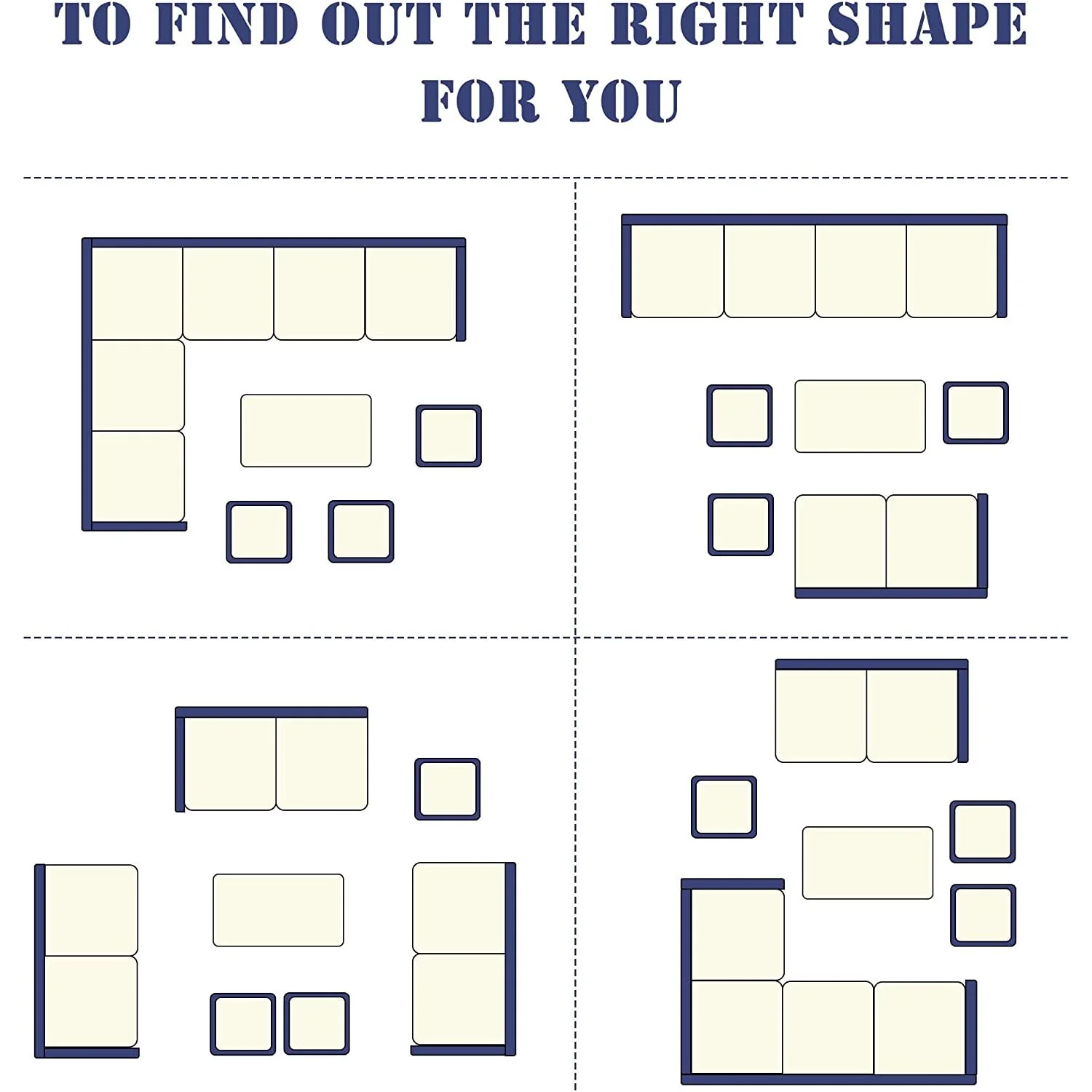 MOOOTTO 7-Pieces PE Rattan Wicker Patio Dining Sectional Cusions Sofa Set