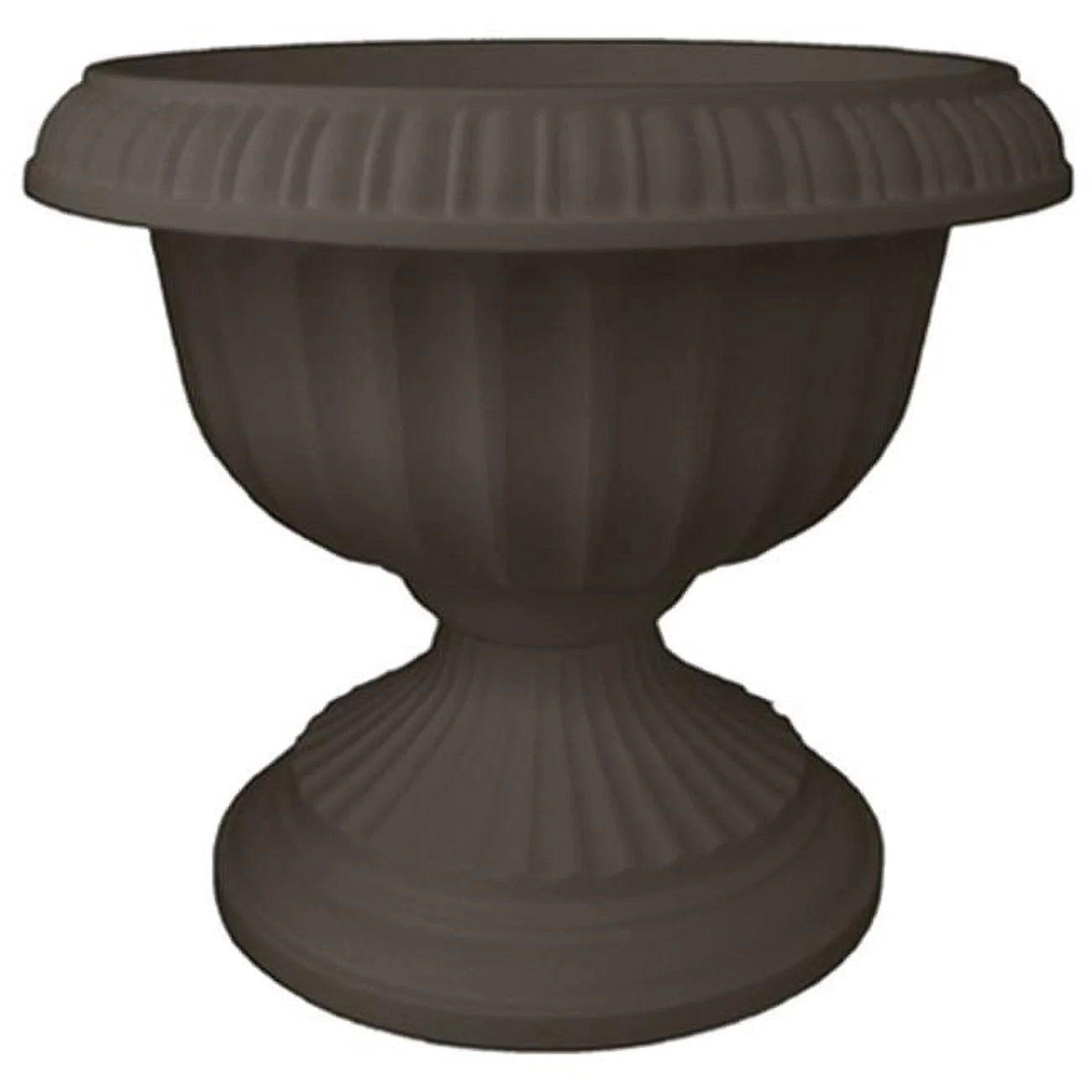 18 in. Grecian Plastic Urn  Charcoal