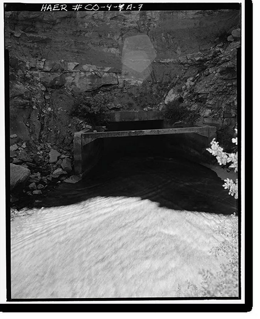 Historic Framed Print, Montezuma Valley Irrigation Company System, Tunnel, Dolores vicinity, Montezuma County, CO - 7, 17-7/8