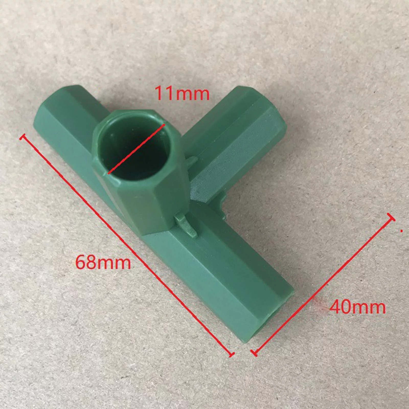 20Pcs Green 11mm Greenhouse Joints Building Fittings Gardening Awning Joints