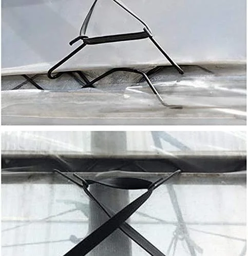 Greenhouse batten tape spring lock channel hook, greenhouse spring lock wire channel hook, made of galvanized steel, 20 pieces per package