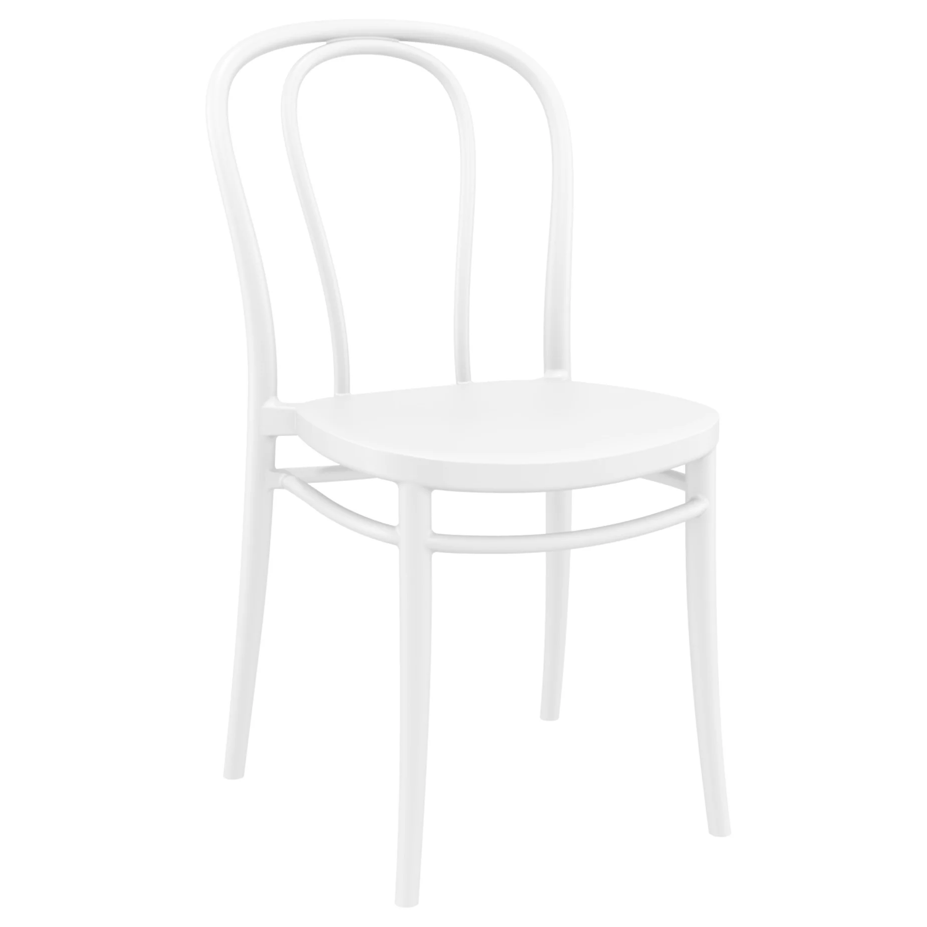 Siesta  Victor Patio Dining Set with 4 Chairs, White