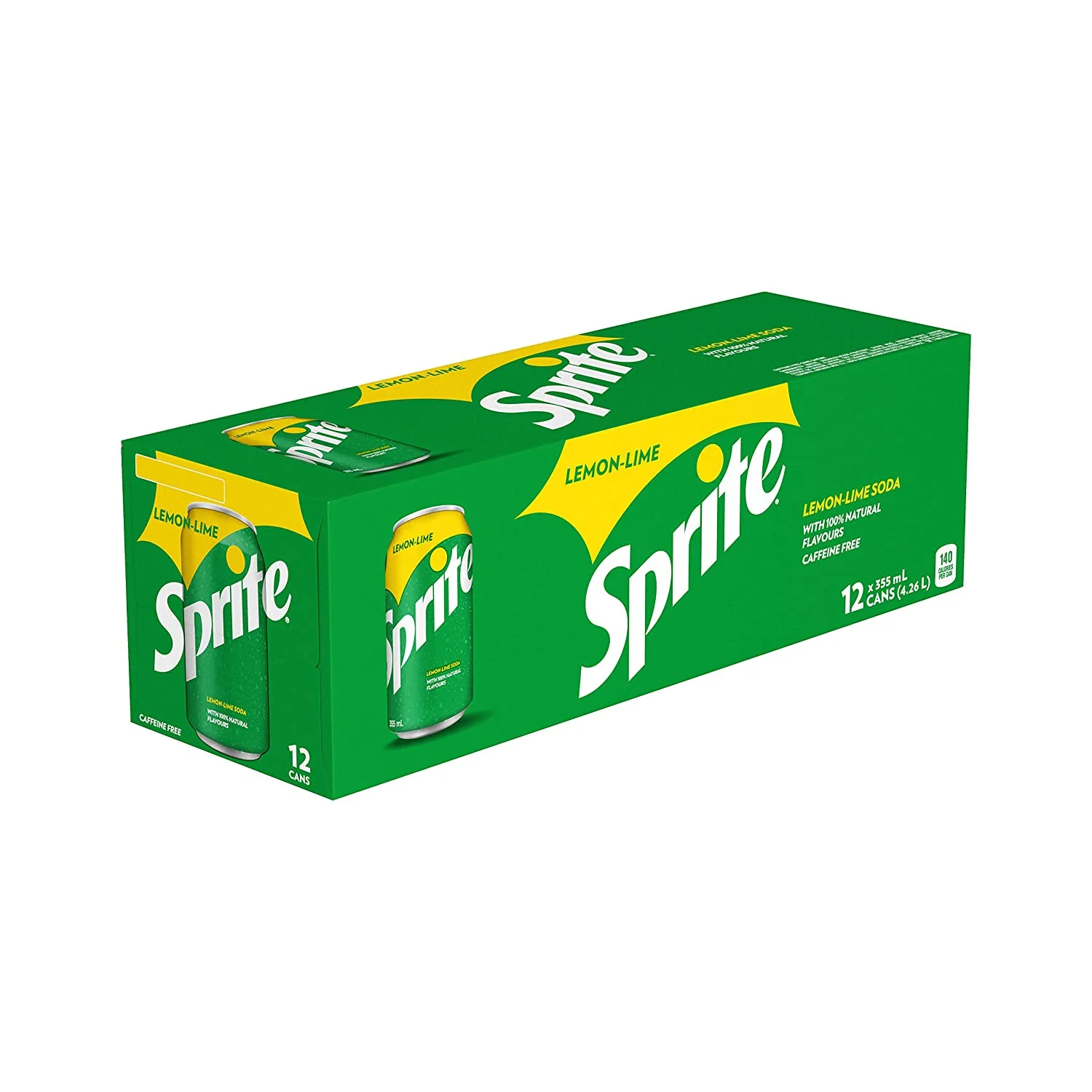 Sprite Lemon Lime Soda, 355mL/12oz., Cans, 12 Pack