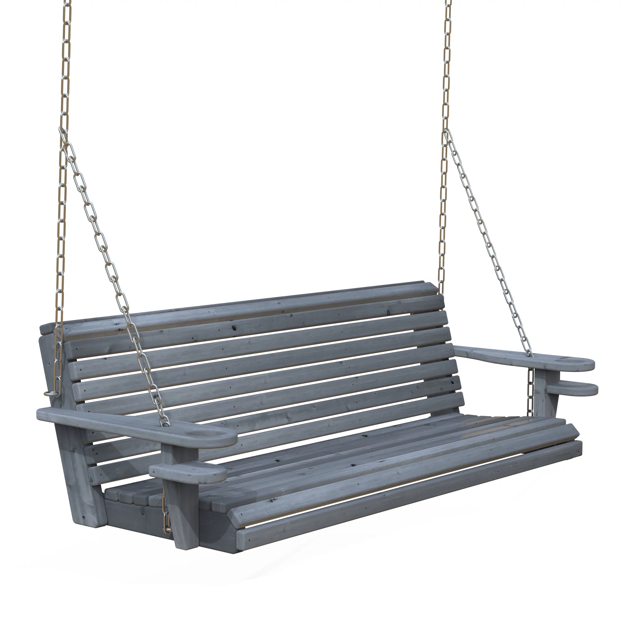 Jack & June Porch Swing with Included Hanging Chains – Rustic, Comfortable, and Durable Outdoor Furniture for Patios, Decks, and Gardens – Perfect for Relaxing and Entertaining!