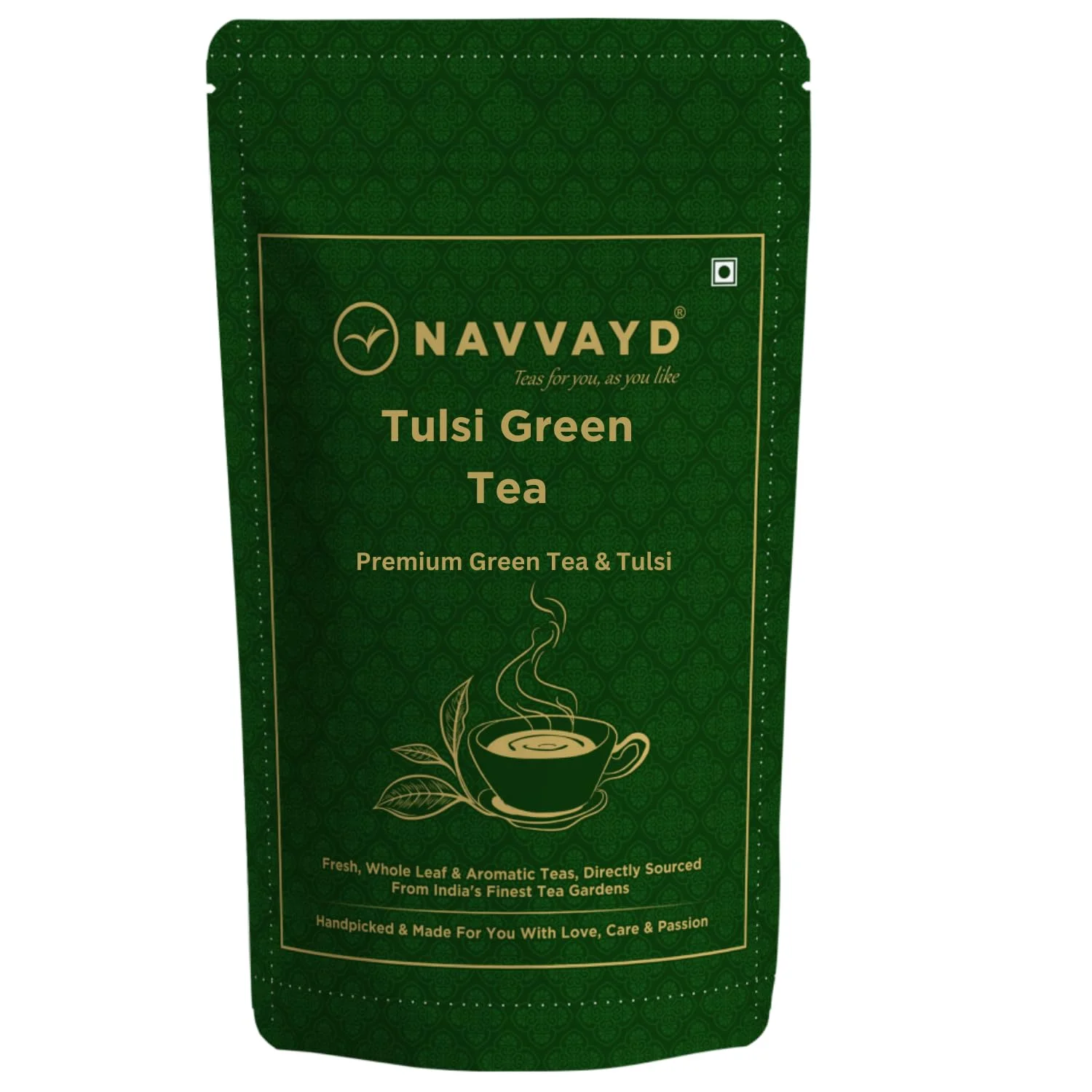 NAVVAYD Tulsi Green Tea, 15 Tea Bags