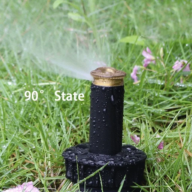 90- Degree 4Pcs/lot Garden Lawn Sprinkler  Automatic Retractable Spray Irrigation System Copper Nozzle #GW00107