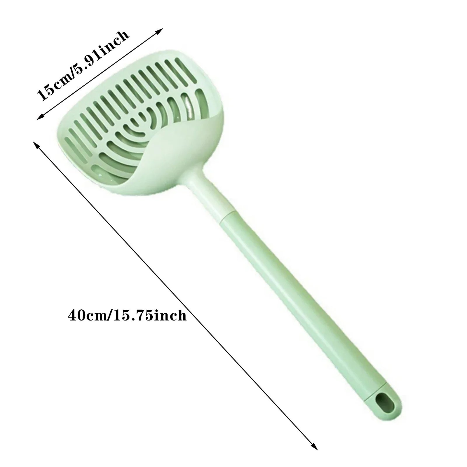 FHKOEGHS Sand Cat Litter Long Handled Cat Litter Scoop Fine Hole Cat Poop Shovel Large Cat Litter