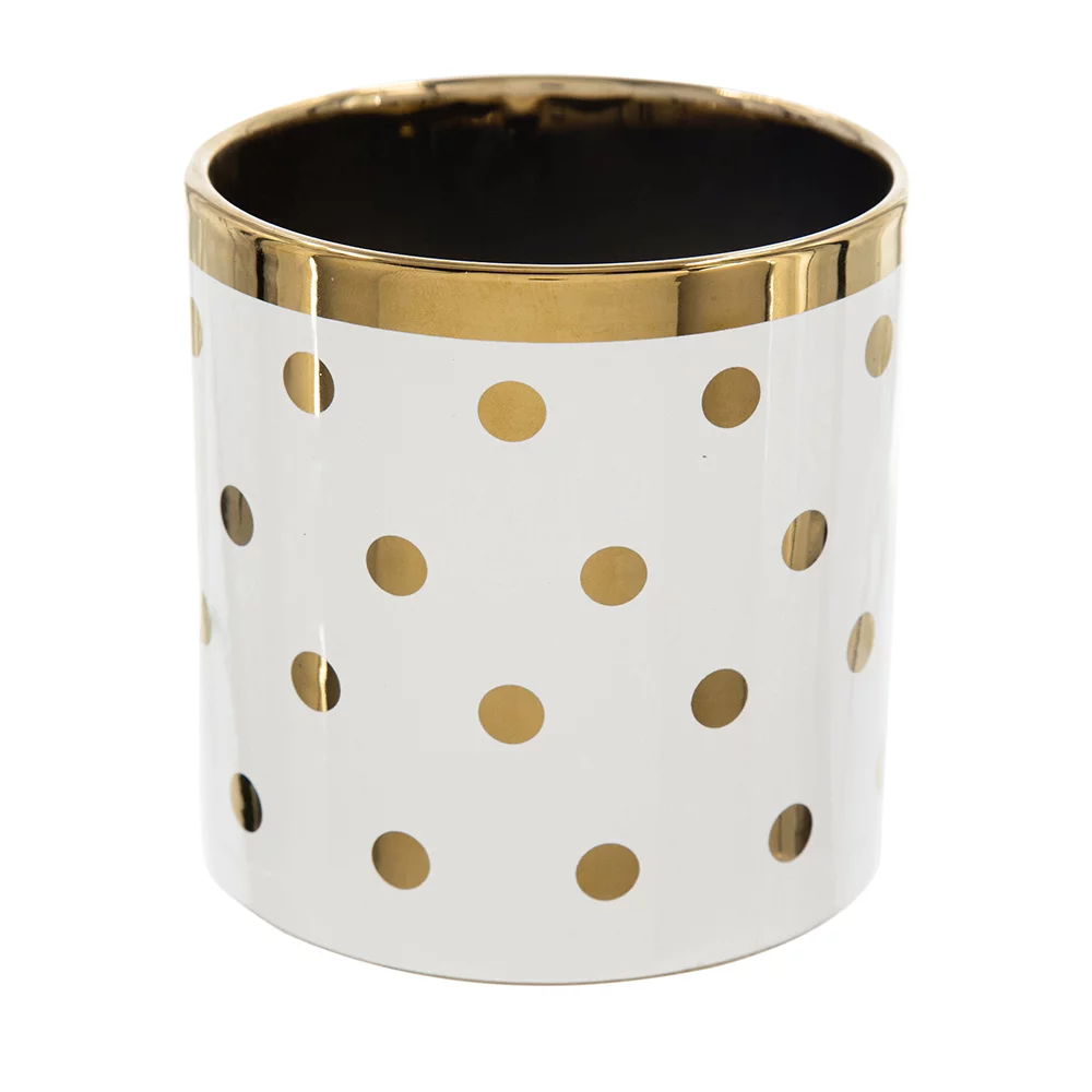 Set of 3 Navya Golden Dots Pot/Planter D5x5