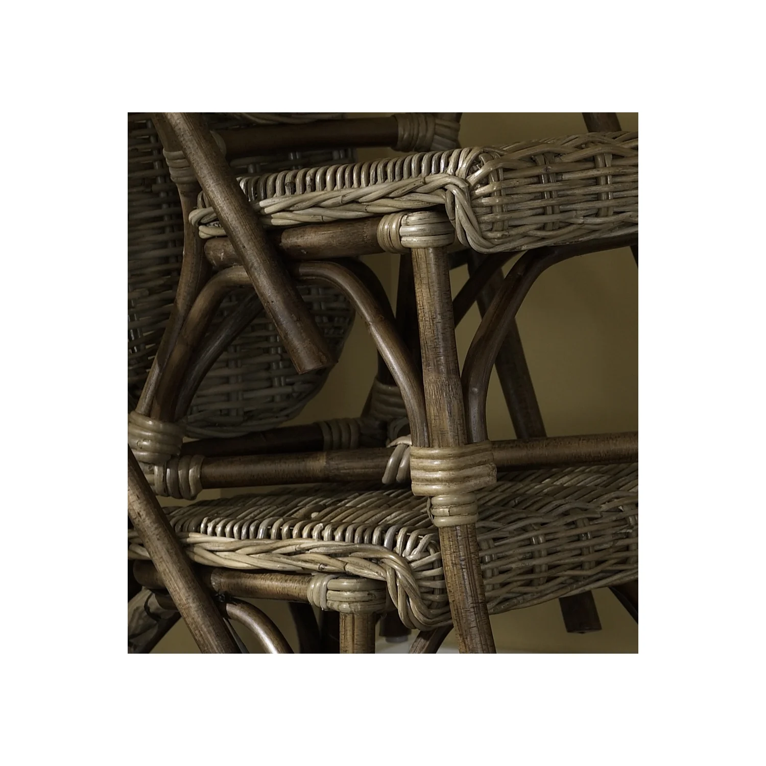 Padmas Plantation PBA12-KUBU-S-2 Paris Bistro Chair - Kubu- Set of 2