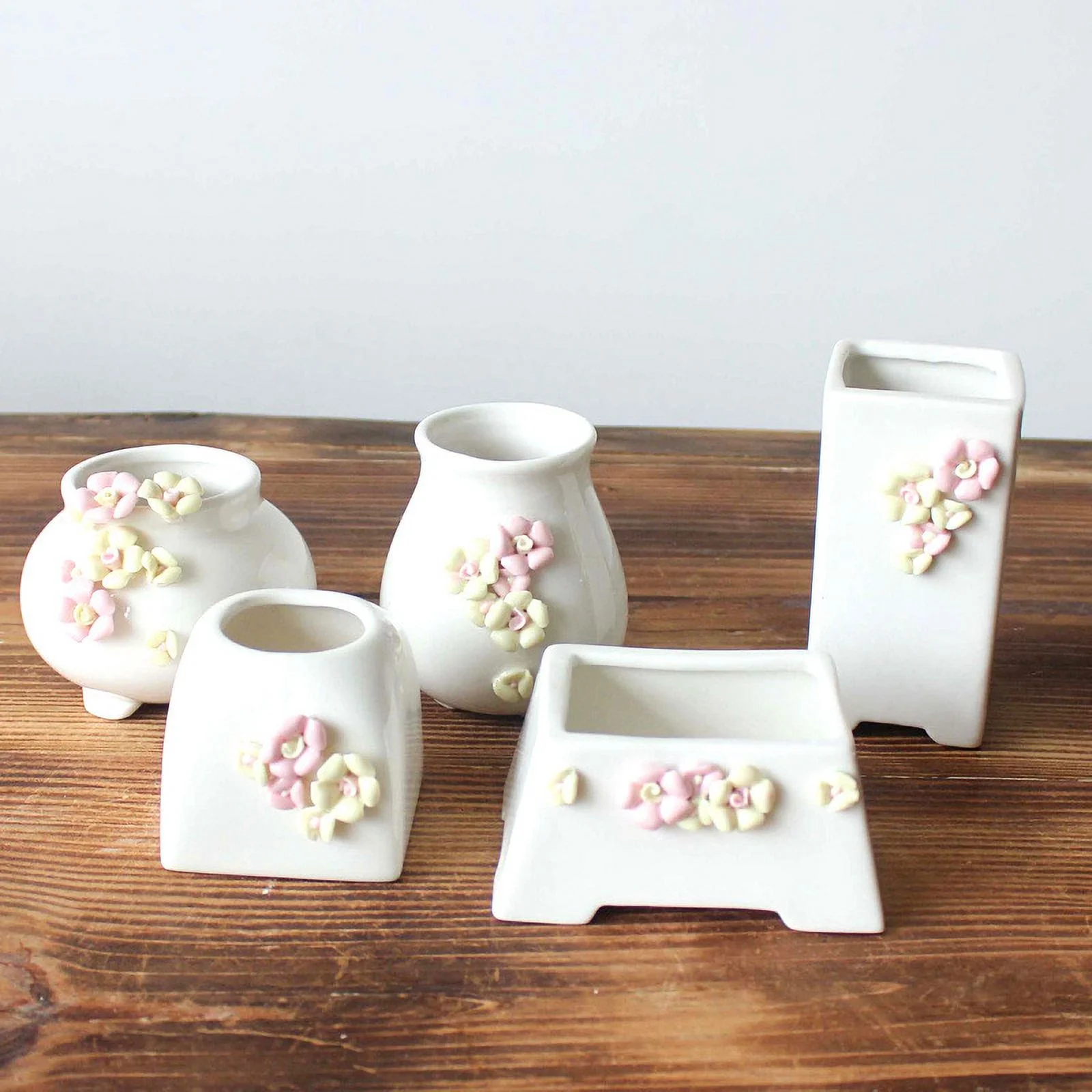 Handcrafted Ceramic Succulent Flower Pot - Rustic Style Plant Pot