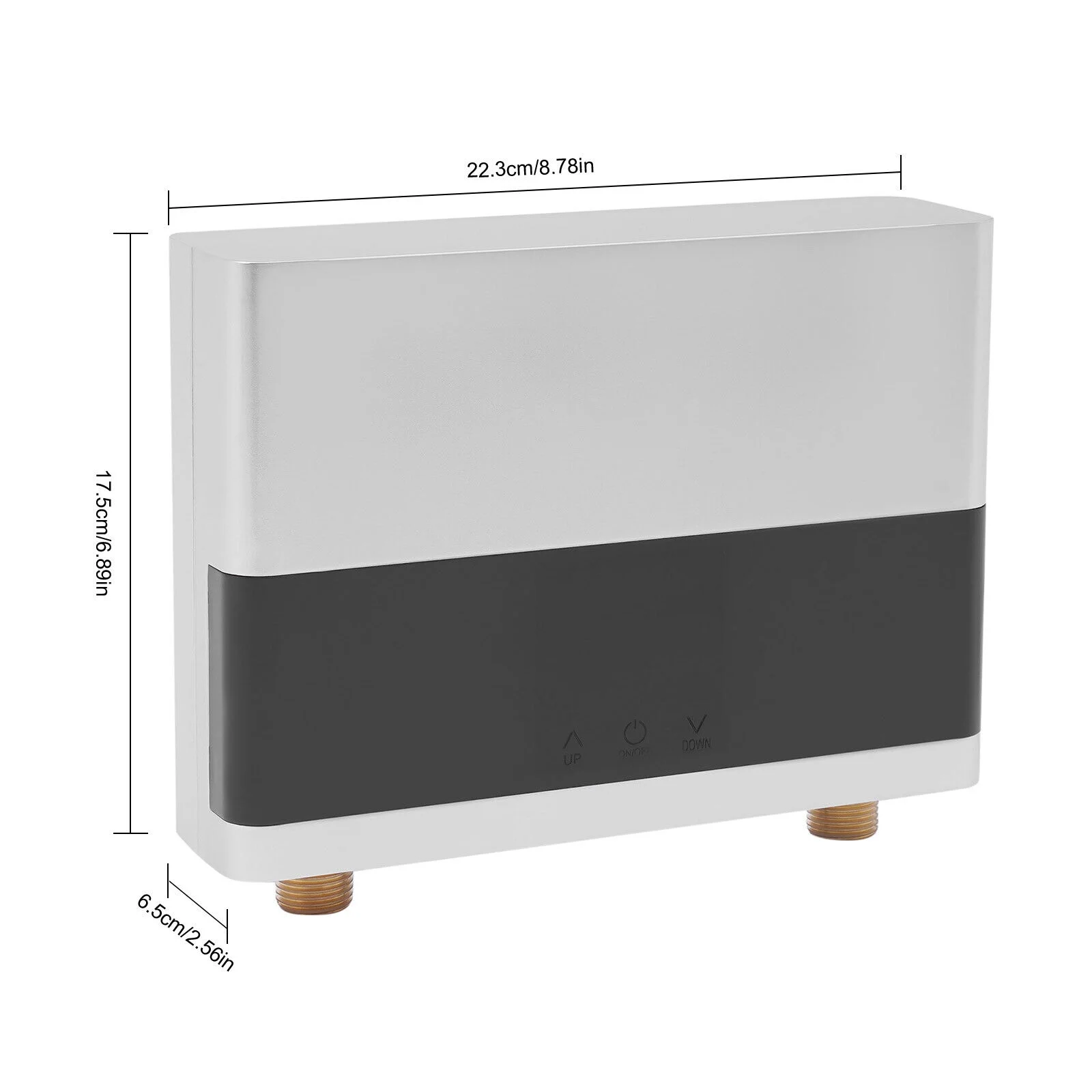 Electric Tankless Water Heater 110V Constant Temperature Instant Hot Water Heater 4000W Silver/White