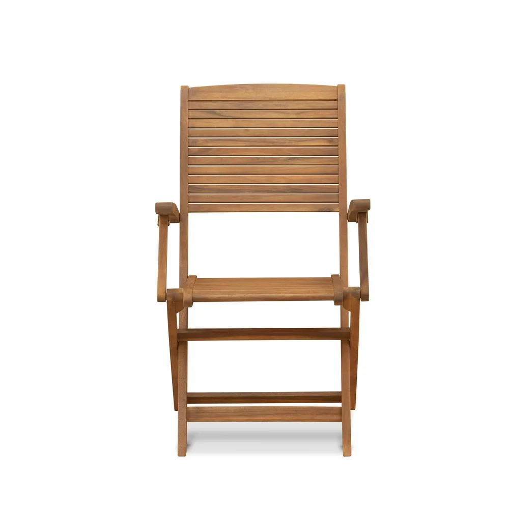 East West Furniture 9 Piece Patio Dining Set, 36x78, Natural Oil