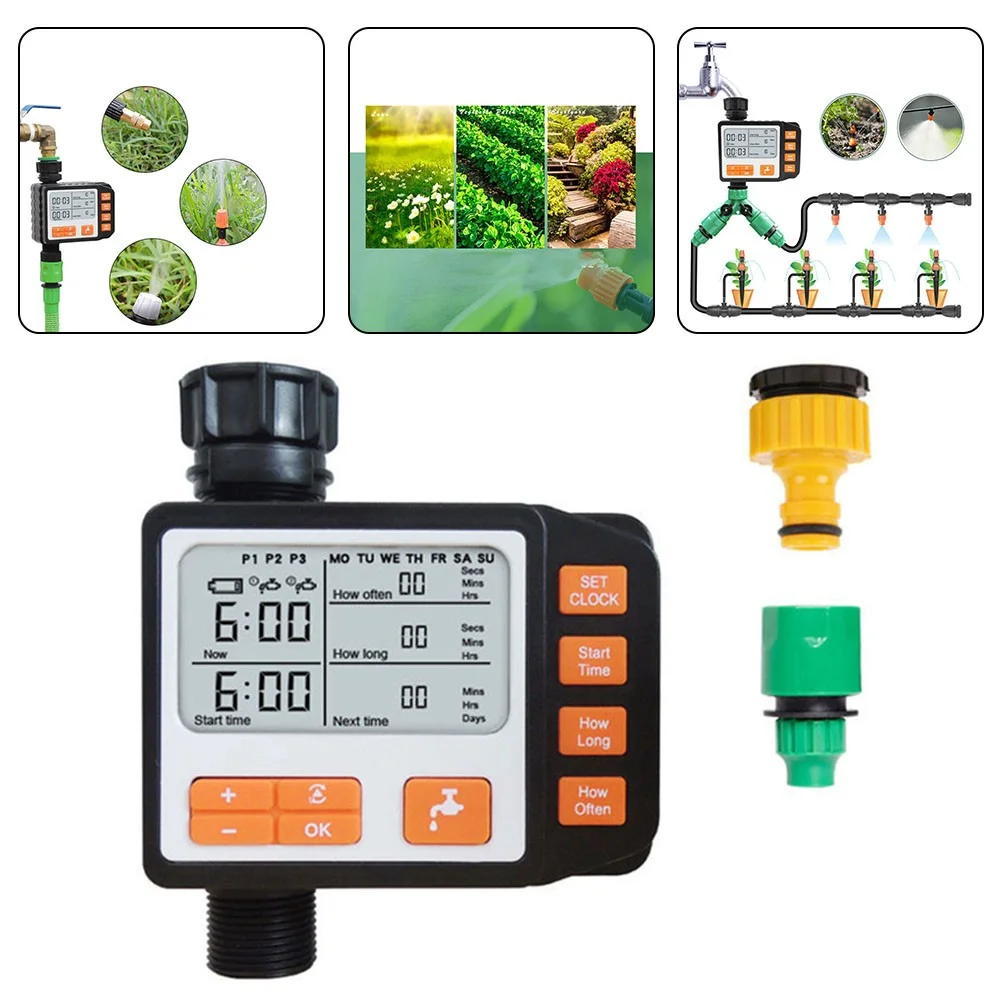 Watering Timer Automatic On Off Controller Garden Electronic Water Irrigation
