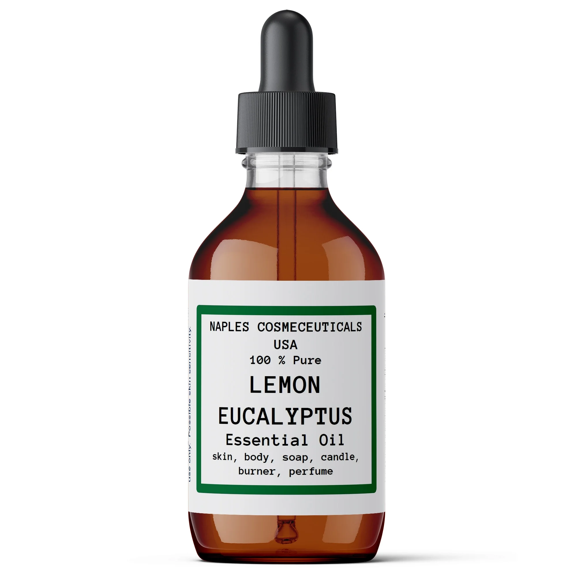 Lemon Eucalyptus Essential Oil, 4 oz Pure, Undiluted, Premium Grade, Bulk For Cosmetics, Skin, Soap, Candle and Diffuser