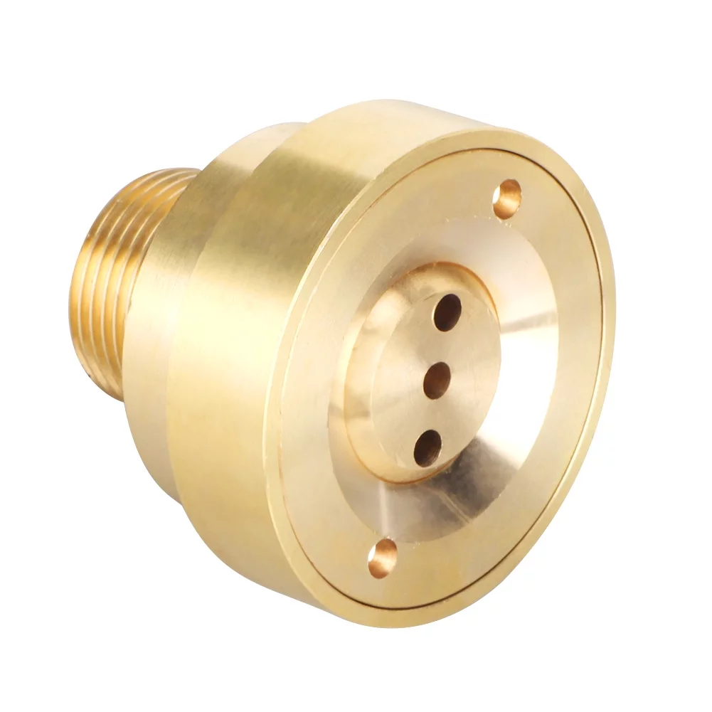 Verdant Touch Pond Sprinkler Head G1in 32mm Male Thread Brass Column Water Fountain Nozzle Spray Sprinkler Head Garden Nozzle