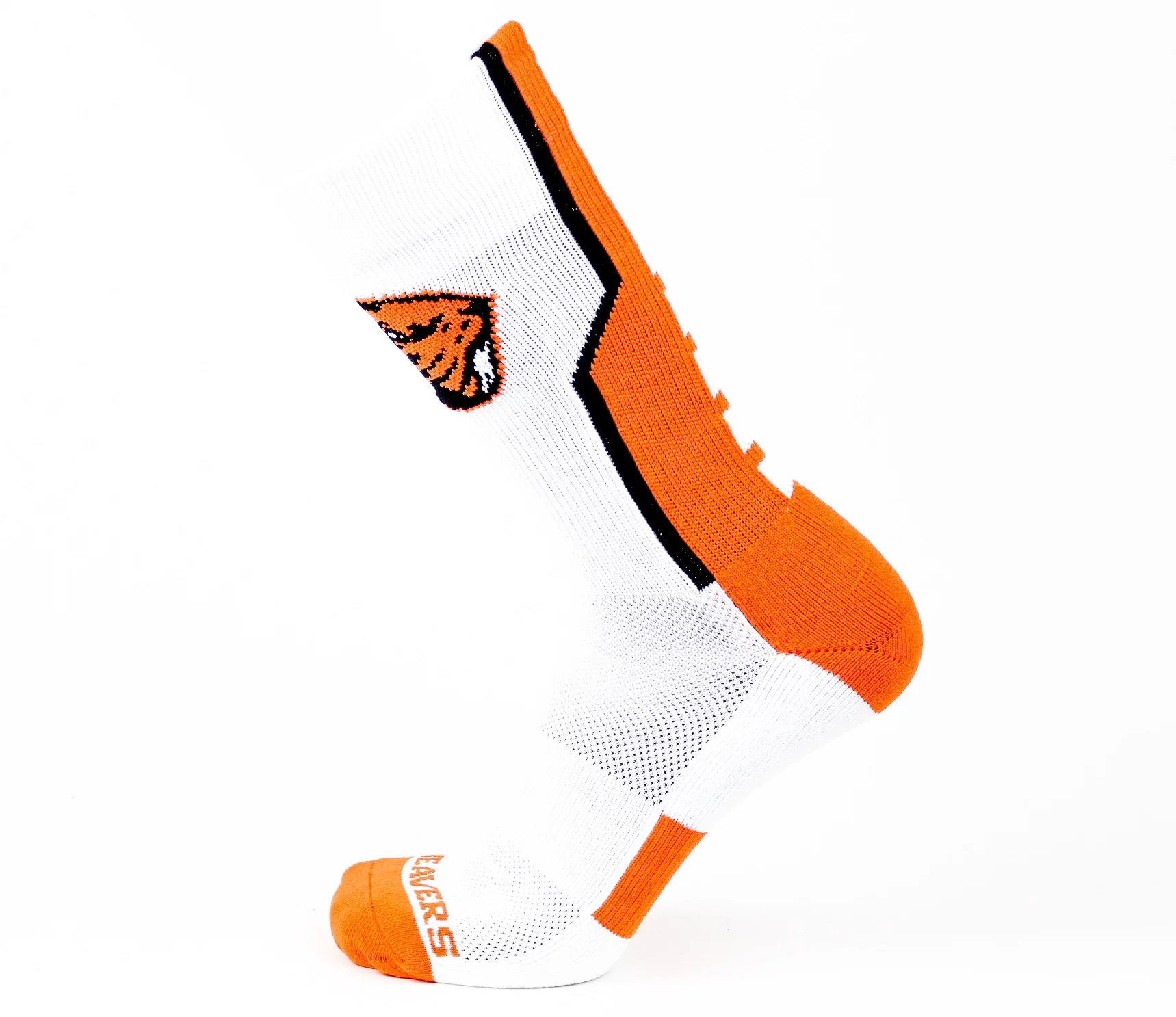 Oregon State Beavers White Sport Performance Sock - Donegal Bay - Unisex - One Size - Crew