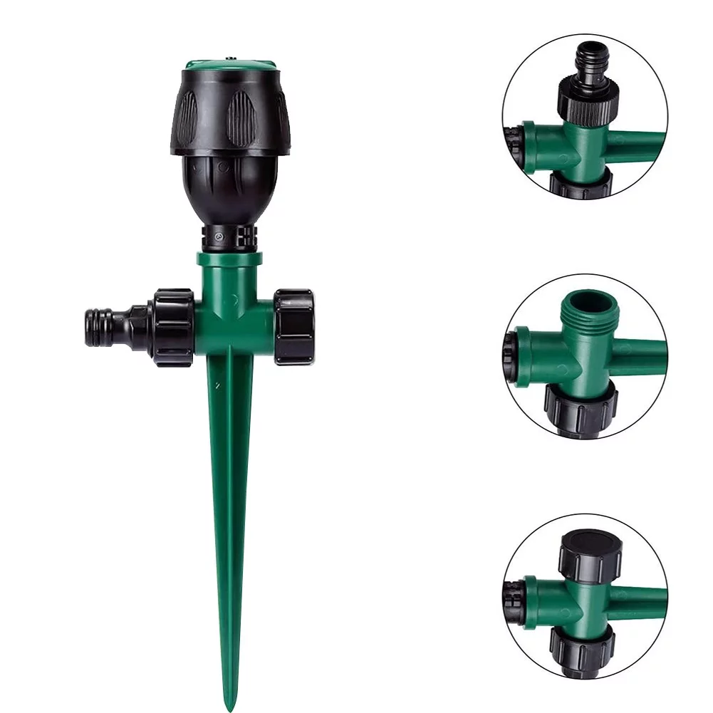 Lawn Garden Water Sprinklers Round Spray Sprinkler Automatic 360 Rotating