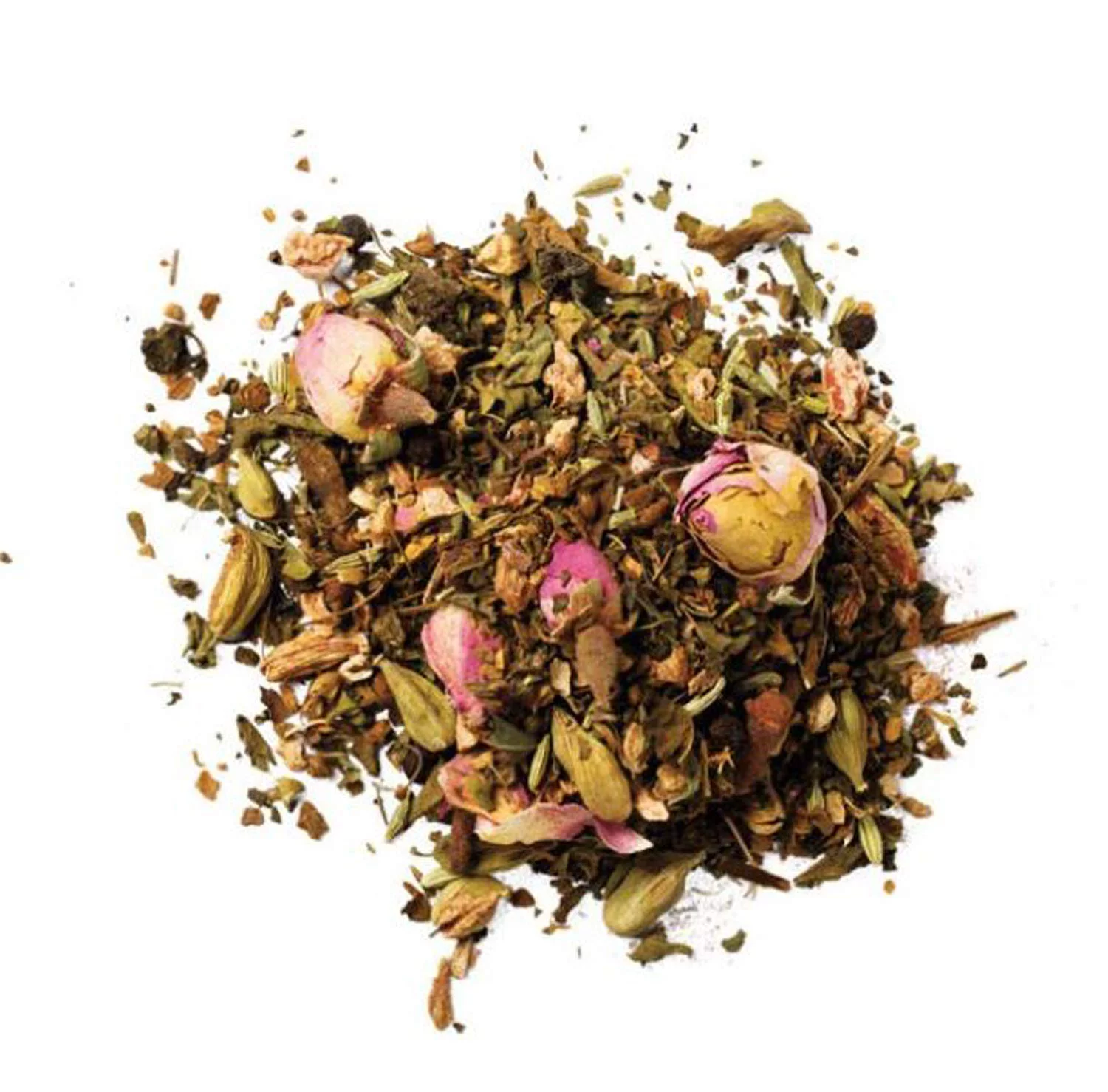 Lee's Tea Pink Chai Tea 3 Oz! Organic Spiced Tulsi Tea Blend! Caffeine Free Chai Loose Leaf Tea! Soothing, Rejuvenate And Relaxing Drink!