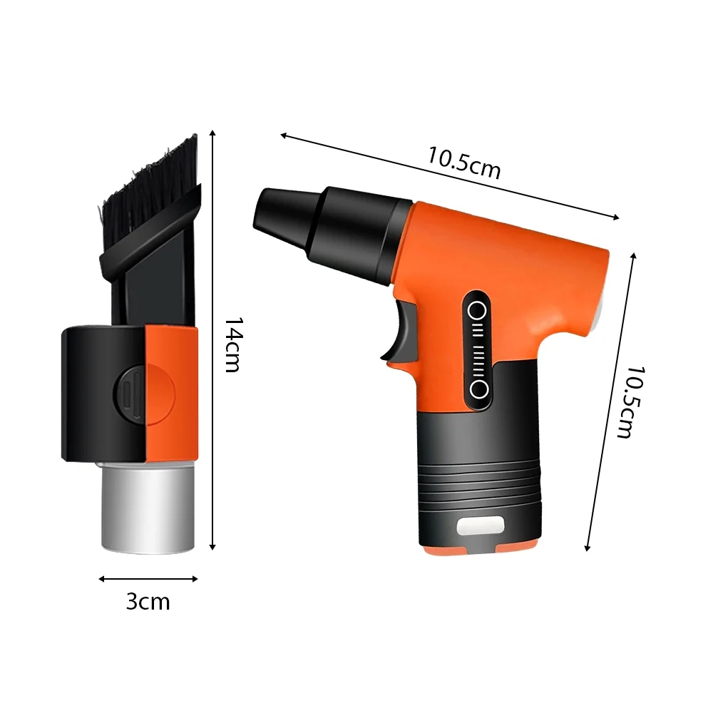 Electric Air Duster,And Suction Dual-purpose Suction Dual-purpose Removal Dual-purpose Removal Cars Computers Built-in Fan And Suction 130000rpm Turbo Fan Turbo Fan And Compressed Air Cars