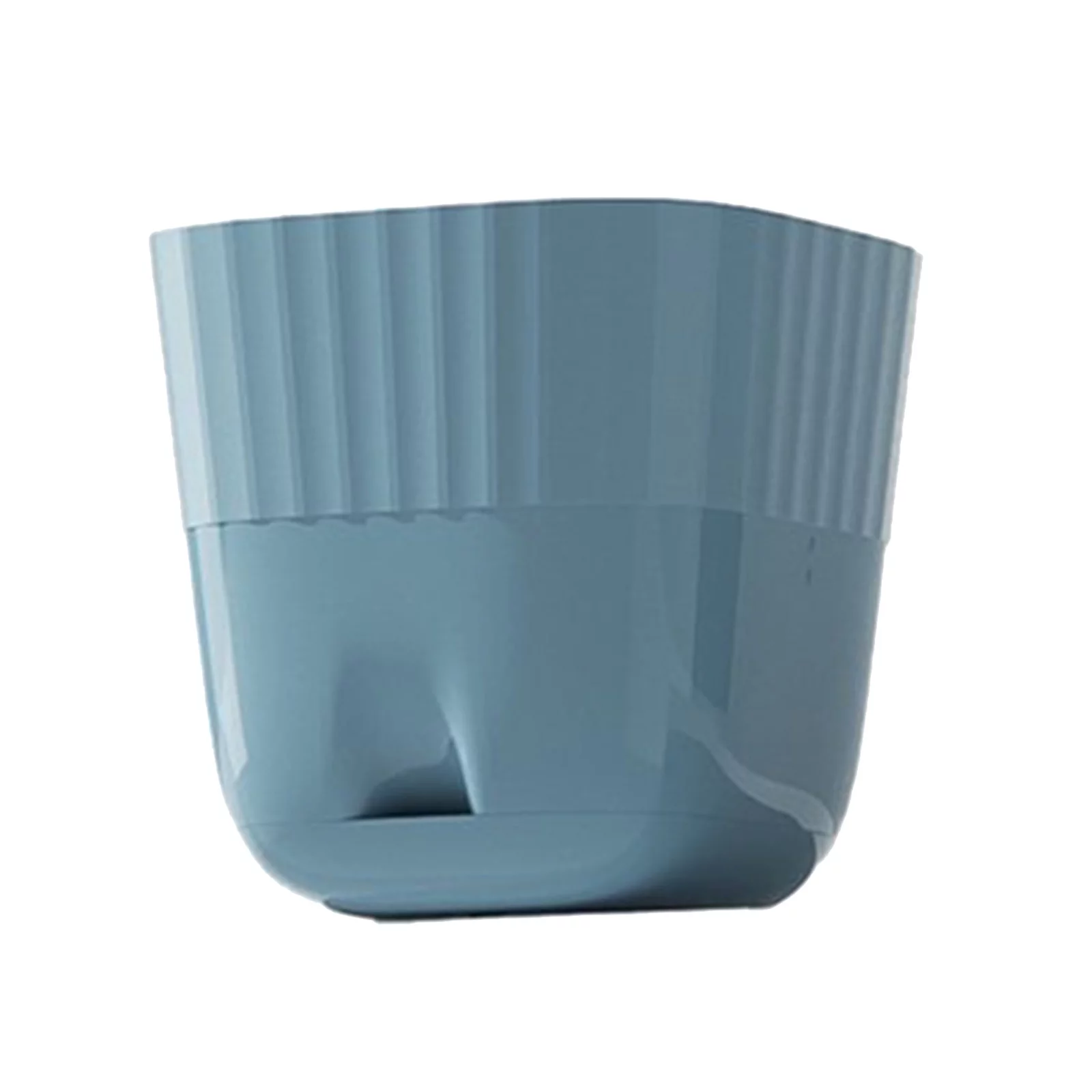 Uqiangy Plant Pots, Flower Pots Outdoor Indoor, Planters with Drainage Hole and Tray Saucer, Garden Flower Pots (Blue)