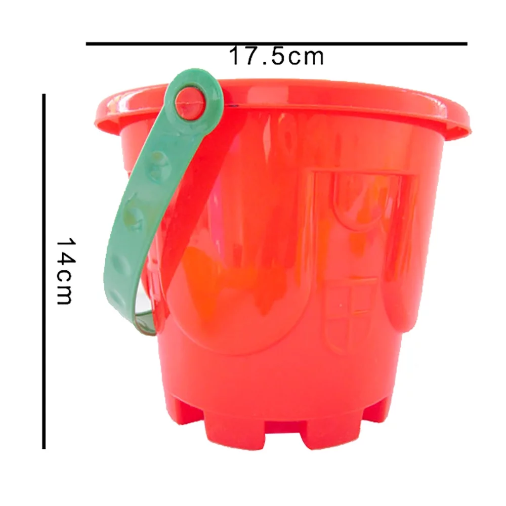 XUYAN 7Pcs Sand Sandbeach Kids Beach Toys Castle Bucket Spade Shovel Rake Water Tools Beach Sandbox Toy for Digging Camping Collecting Shell