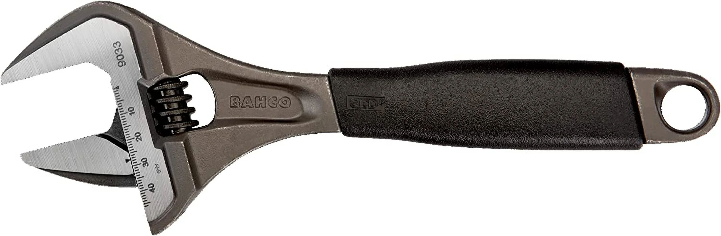 Bahco 9033 R US Ergo X-Wide Adjustable Wrench, 10-Inch, Black