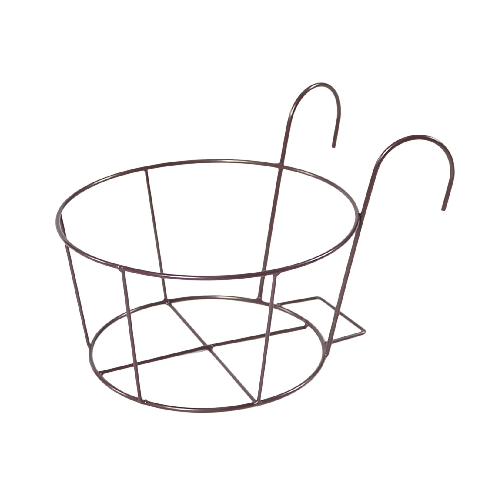 Bnnlsa Flower Pots Metal Art Hanging Basket Flower Pot Holder Hanger Fence Garden Plant Rack Decor