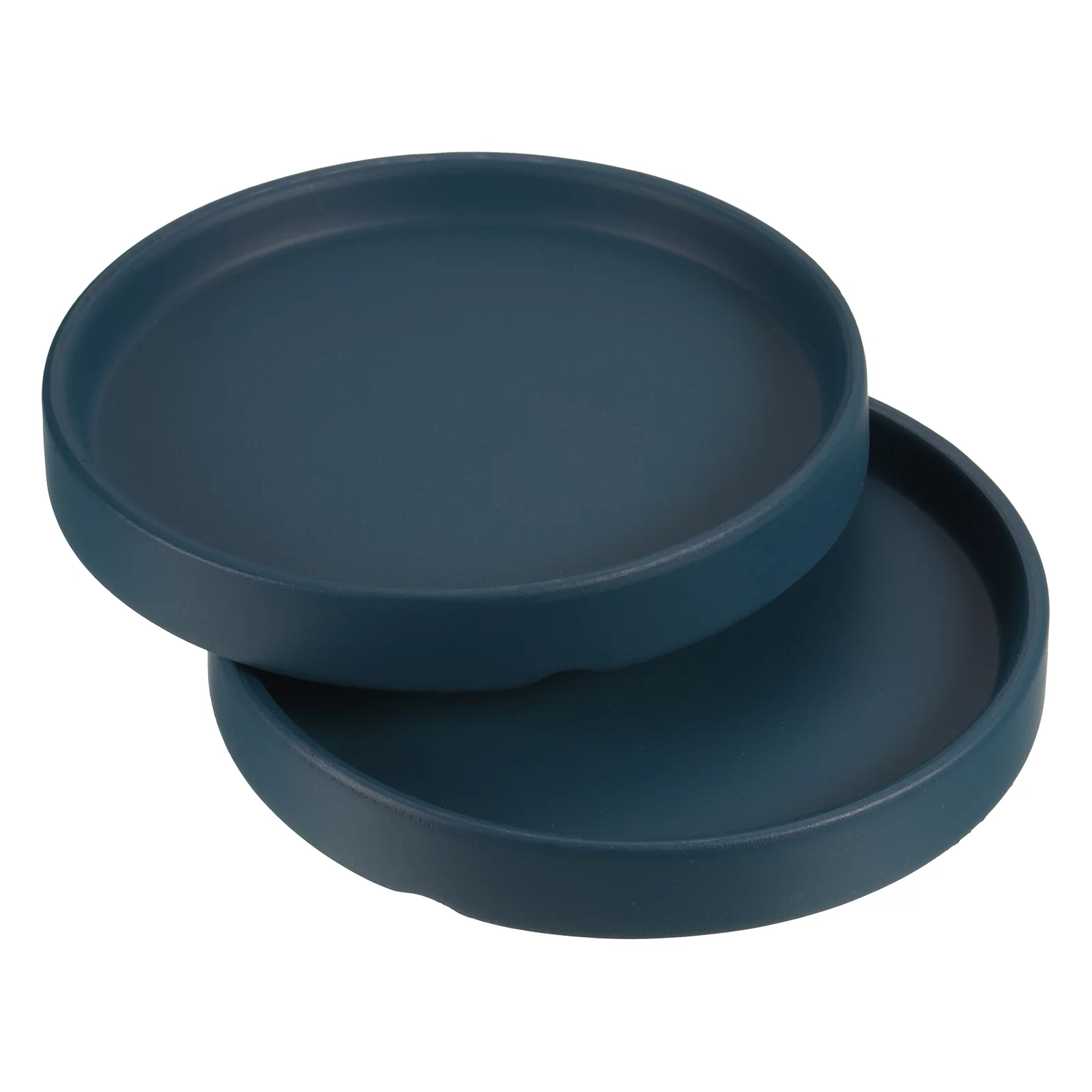 Unique Bargains Ceramic Round Planter Saucer Flower Pot Drip Tray Coaster, 2 Pack