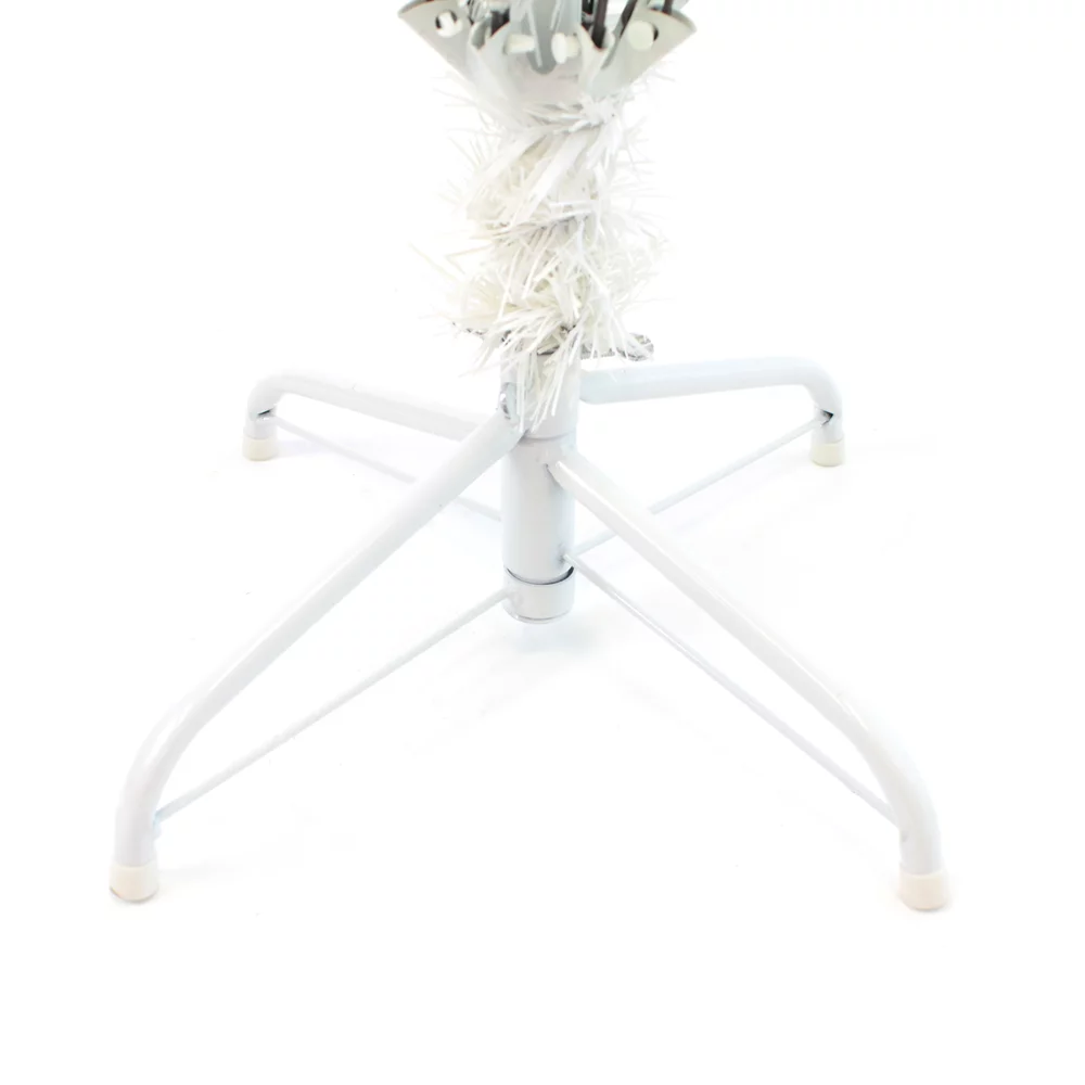 Perfect Holiday 8' White PVC and Crystal Artificial Christmas Tree