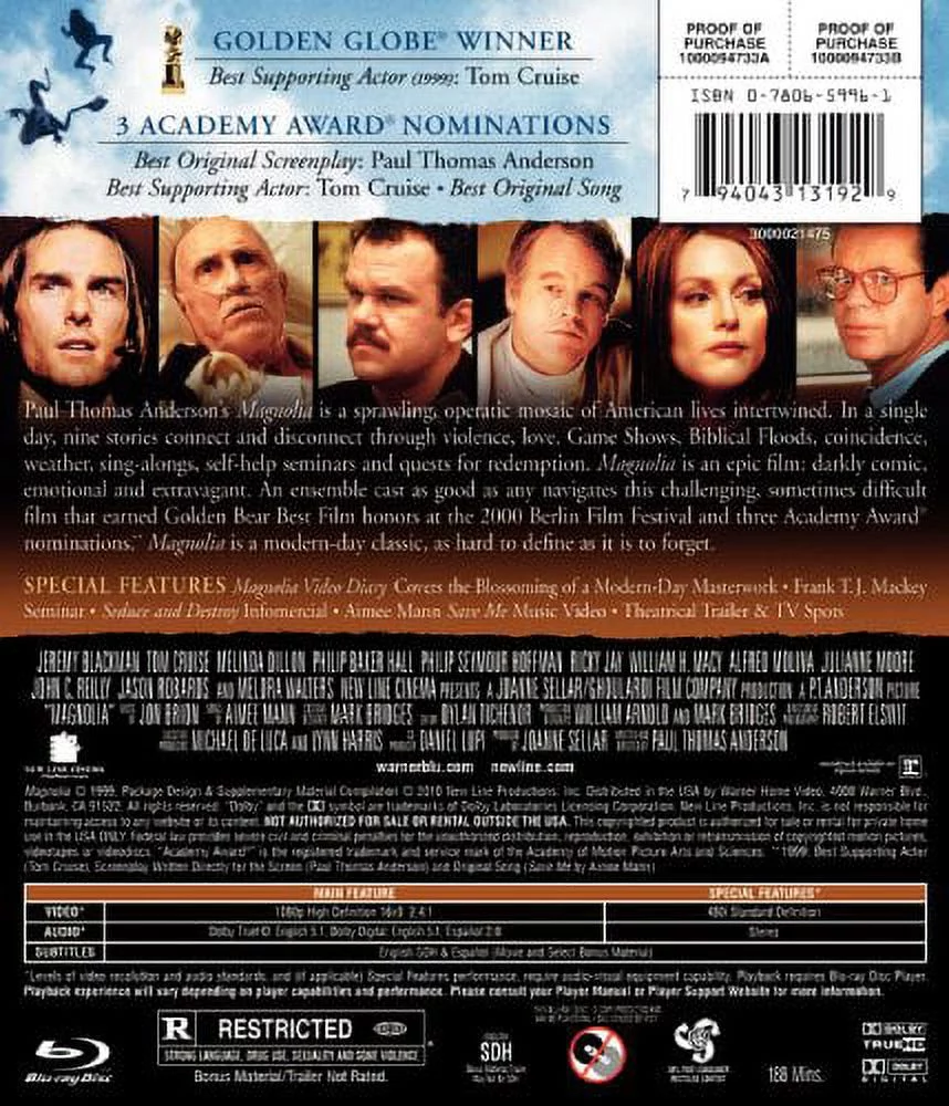 Magnolia (Blu-ray), New Line Home Video, Drama