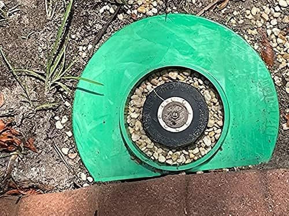 GRASSHOLE - Sprinkler Head Protection Sprinkler Donut, Lawn Sprinkler Guard, Plastic Donuts for Sprinkler Heads 1 Pack