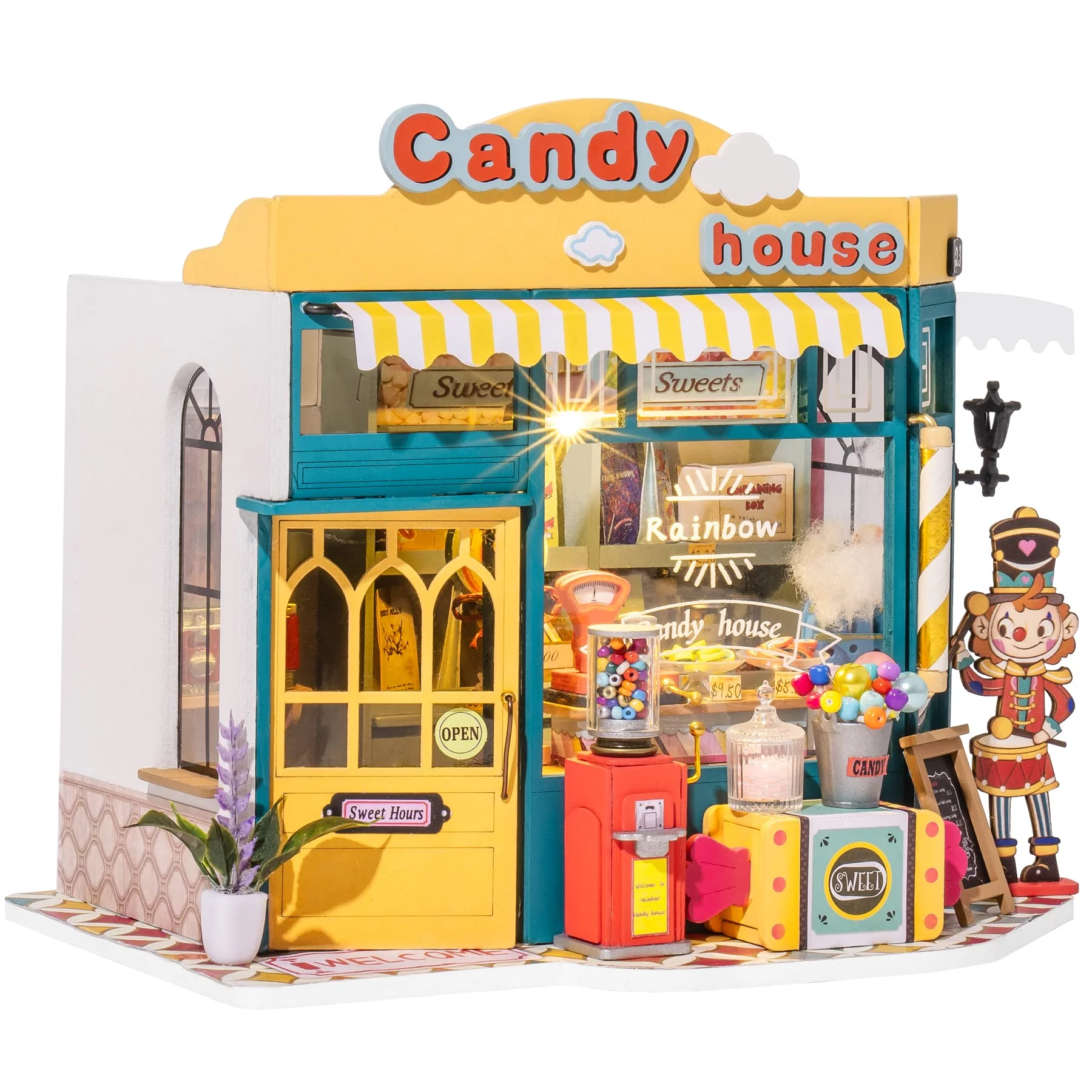 Rolife DIY Miniature House Kit with Furnitures Tiny House Making Kit,1:24 Scale Store Kit,for Gifts Home Decor