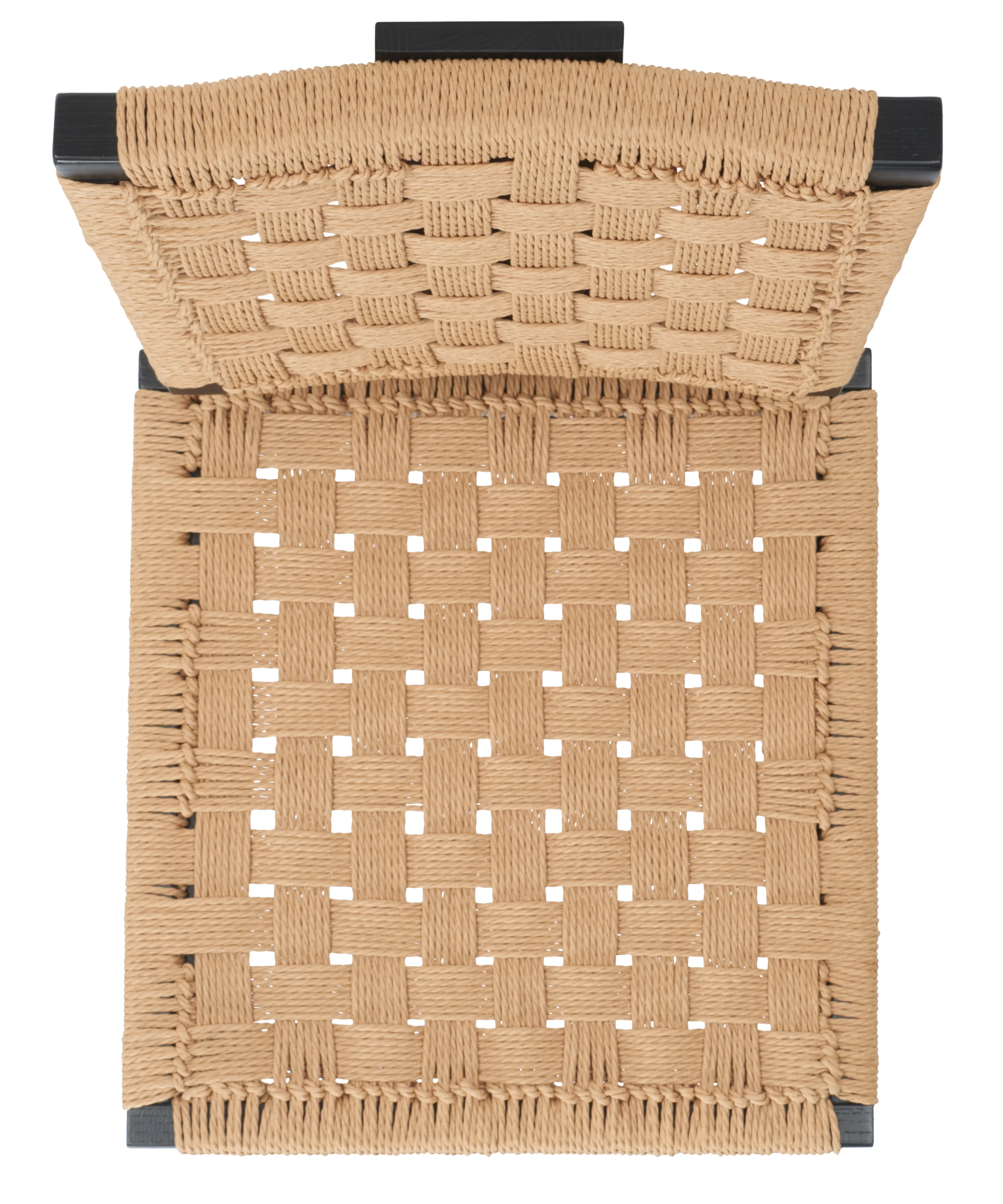 SAFAVIEH Couture Susanne Natural Woven Paper Solid Dining Side Chair, Black/Natural (Set of 2)