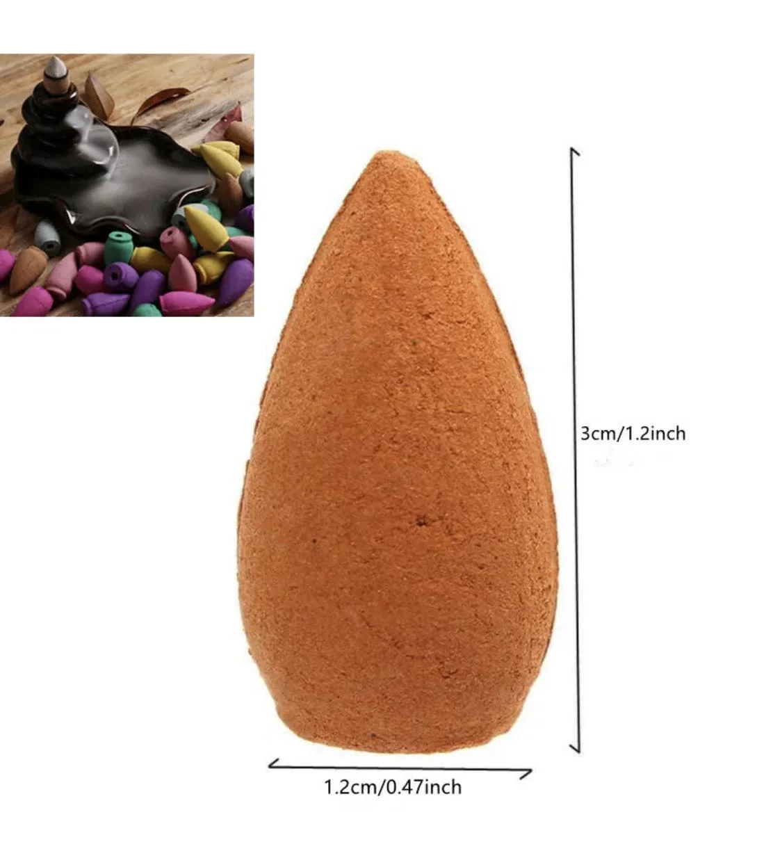 5star-Asianarist 50pcs Backflow Incense Cone, Mixed Natural Scent, Incense Waterfall