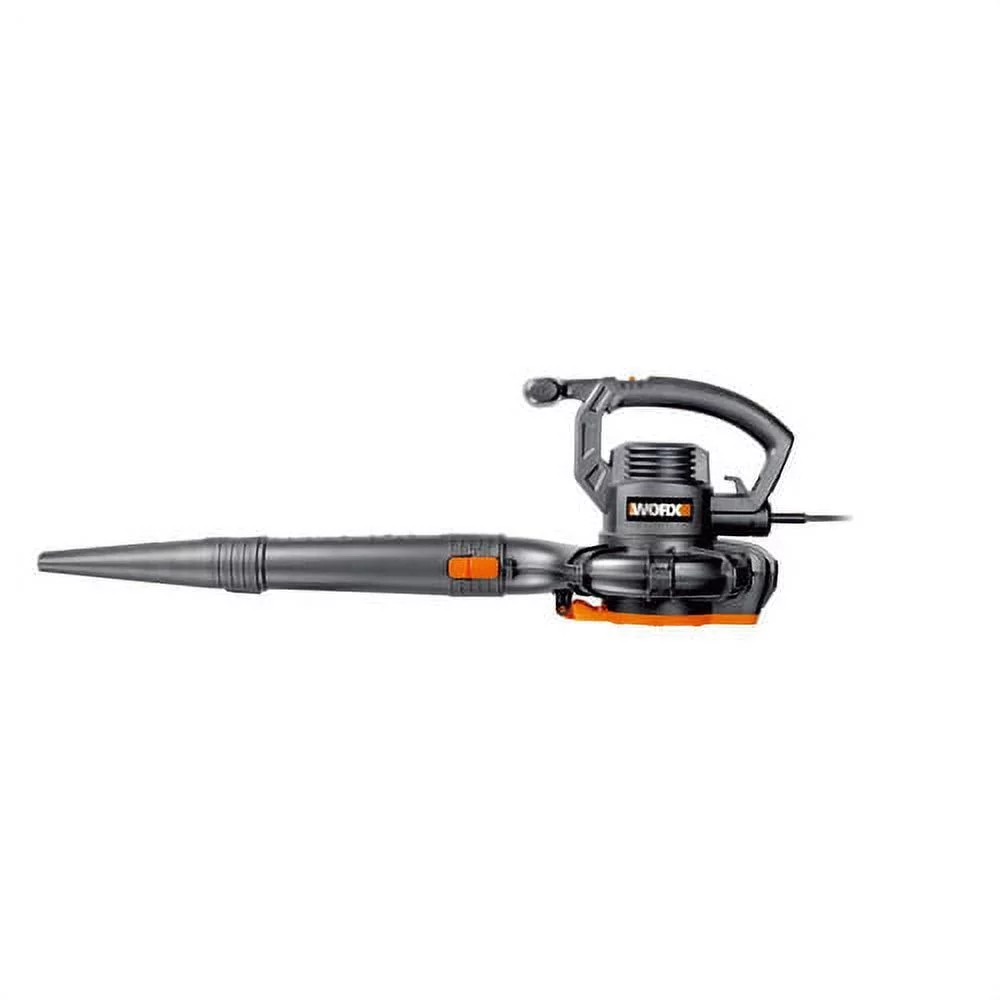 Worx WG507 Electric 2 Speed 12 Amp Home Handheld Leaf Blower Mulcher and Vacuum